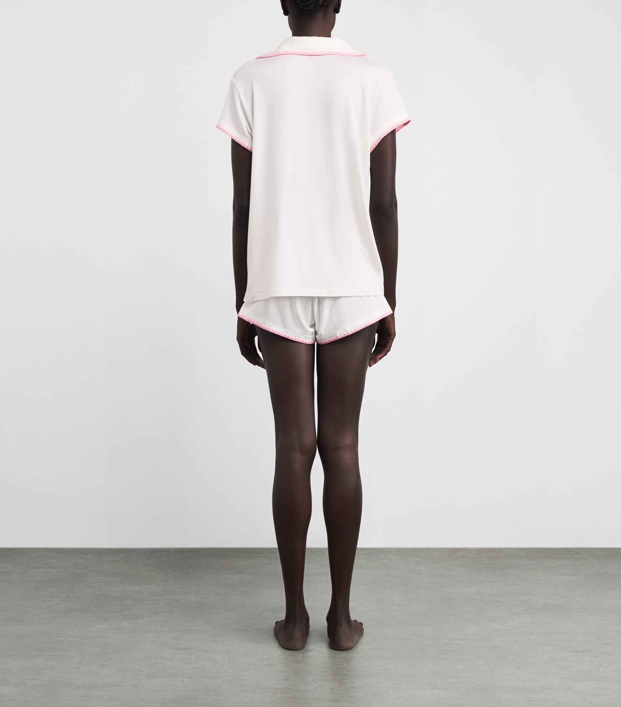 Valentines Day Camisole Frida Pyjama Set IVORY/PINK NECT Image 3