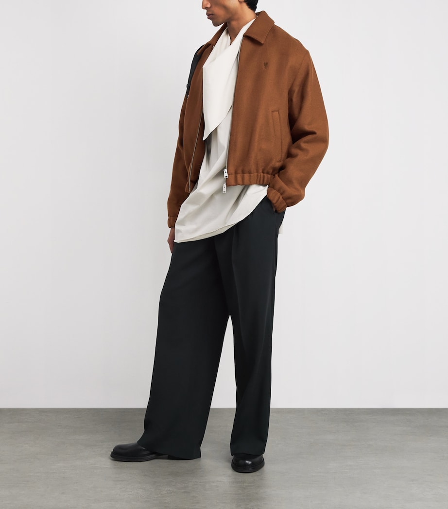 Boiled Wool Bomber Jacket 216 - NOISETTE Image 2