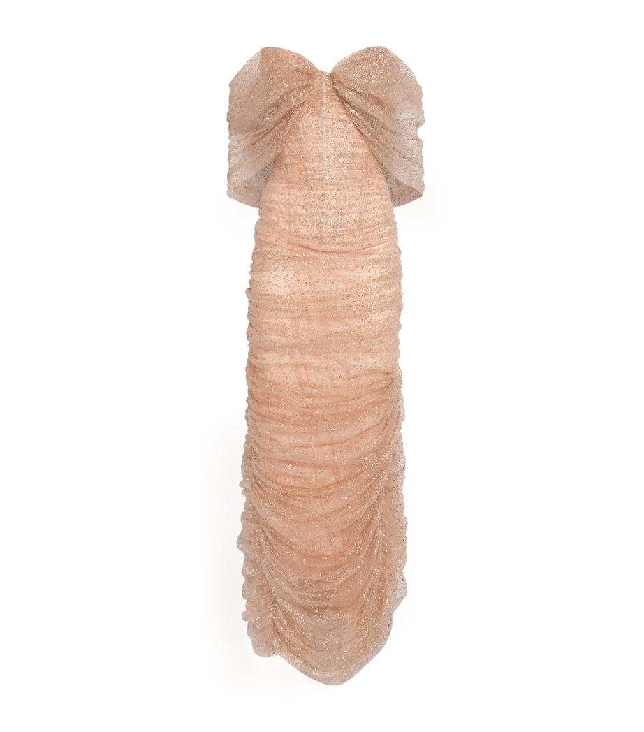 Tulle Draped La Rose Gown PEACH Image 1