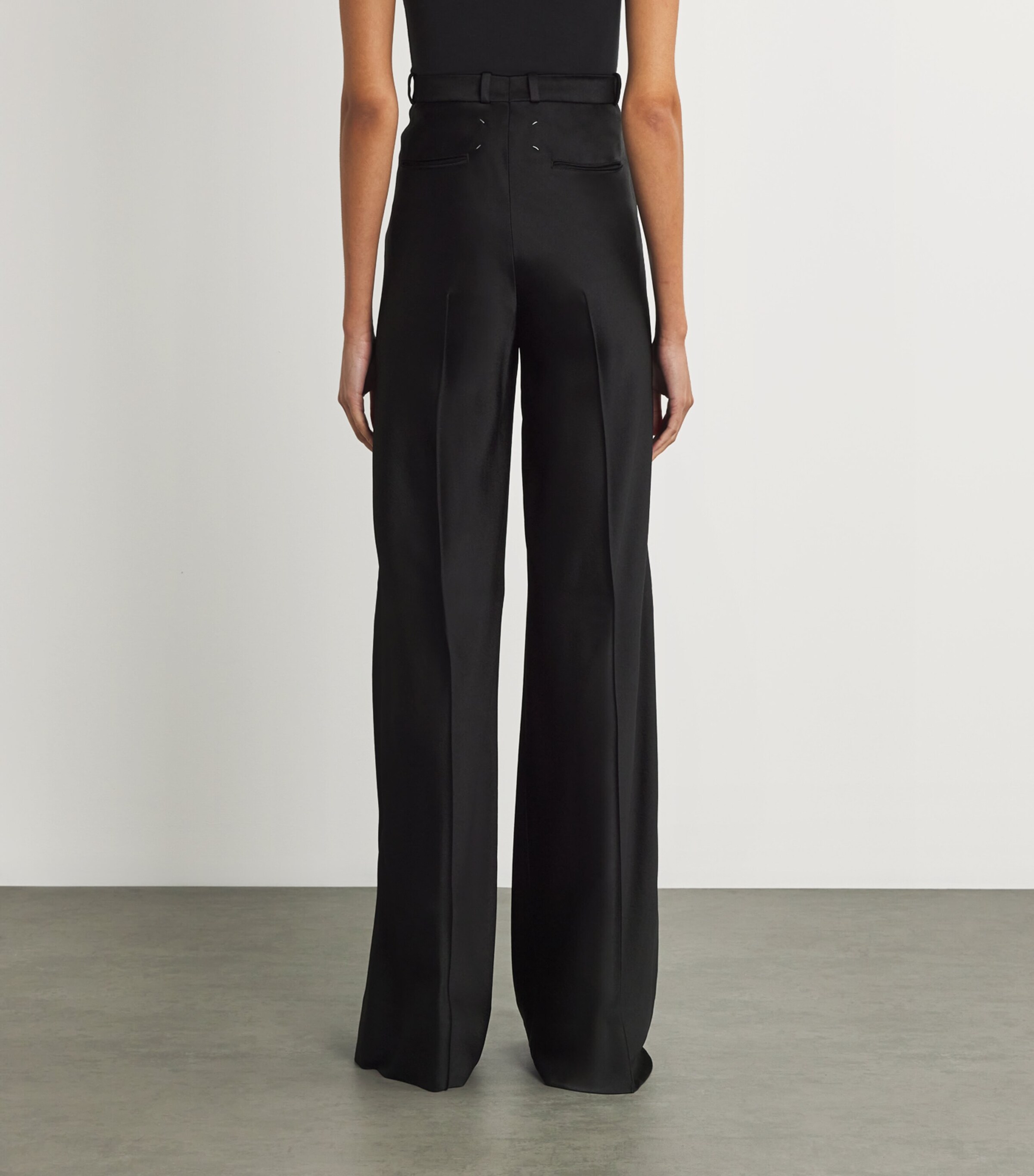 Maison Margiela Womens Satin Blazer and Tailored Trousers Set Image 7