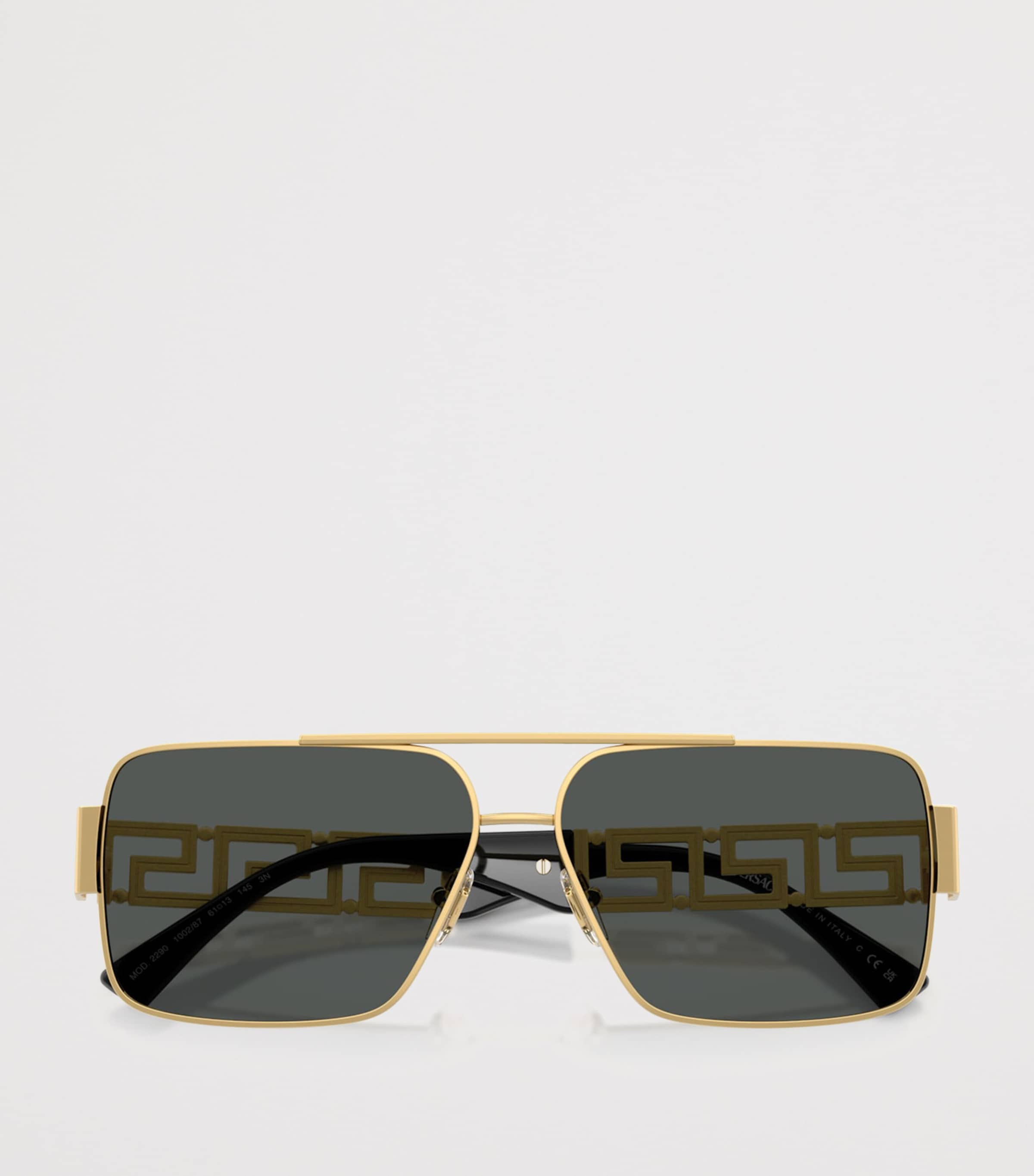 Wire-Frame Rectangular Sunglasses 100287 Image 5