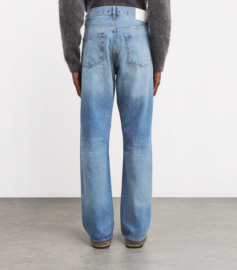 Cotton Vintage Wash Straight-Leg Jeans NATURAL VINTAGE Image 3