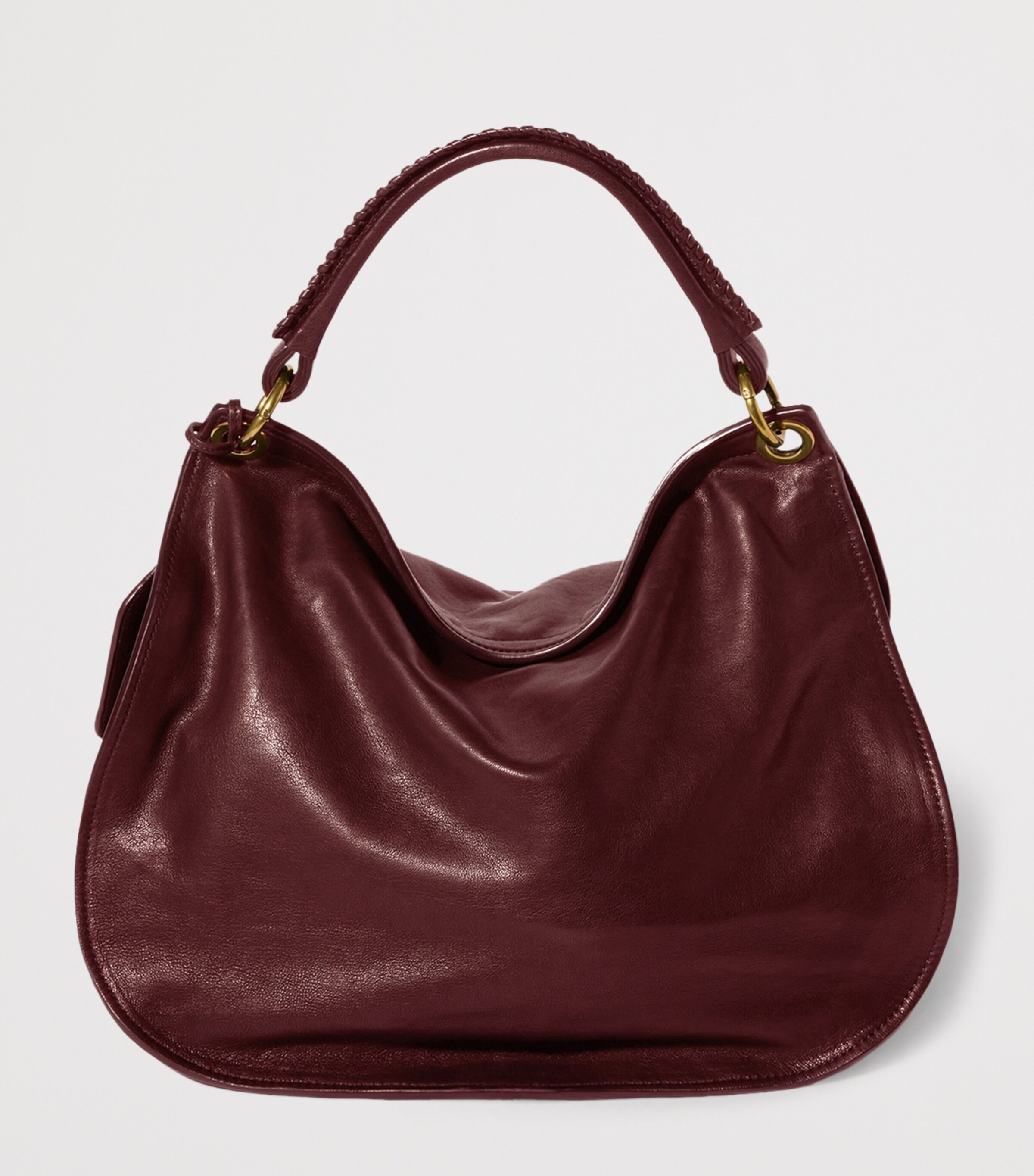 Miu Miu Leather Rendez-Vous Shoulder Bag Burgundy Image 3