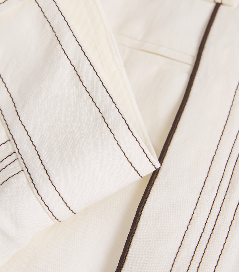 Stripe Shorts 100 WHITE Image 5