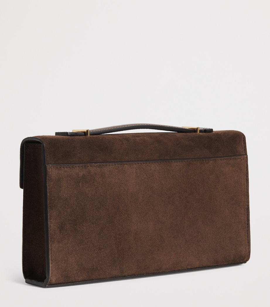 Suede Vancouver Clutch Bag MOCHA Image 3