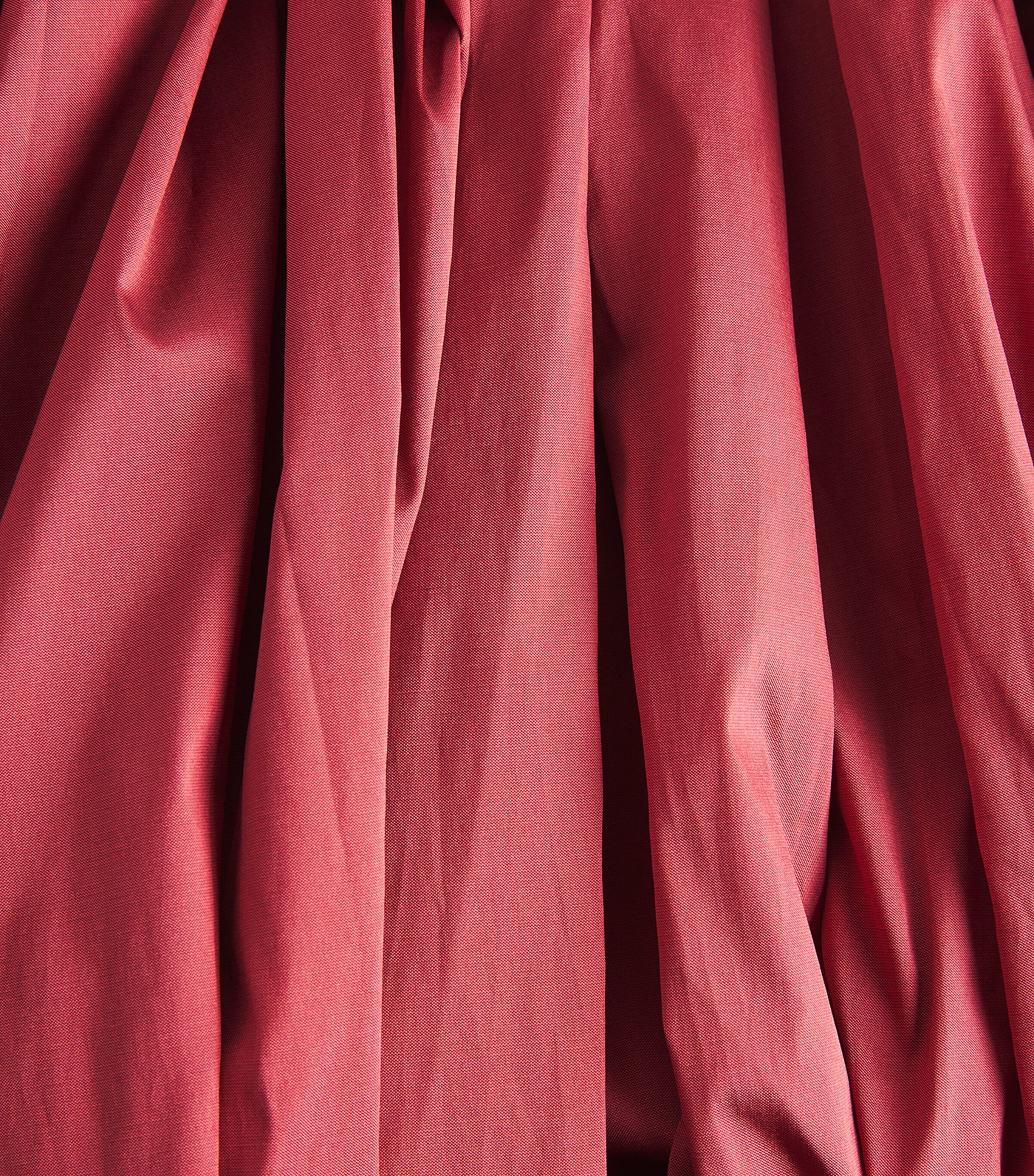 Abadia Womens Elodie Pleated Midi Skirt Red Image 6