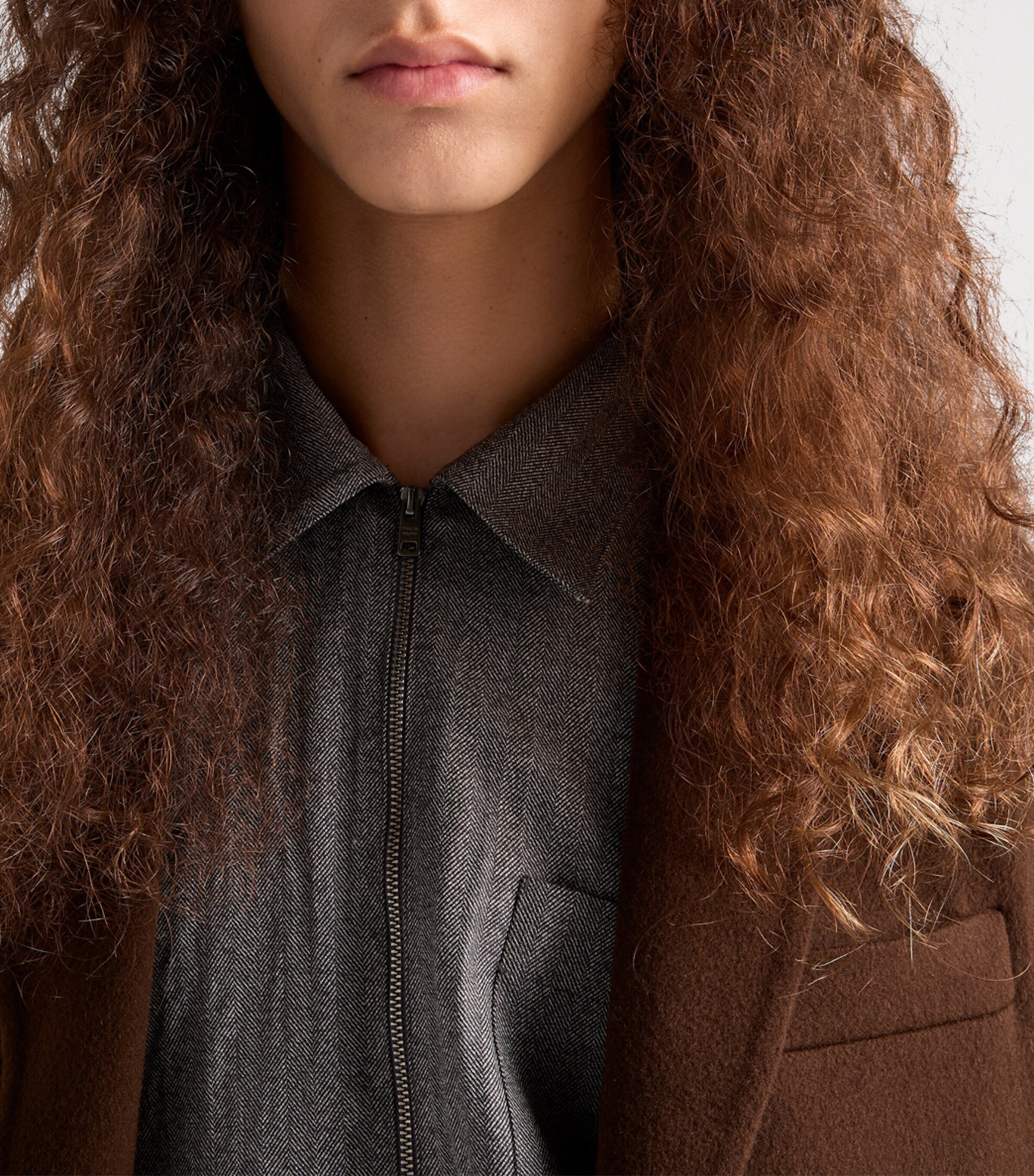 Wool Zippered Shirt F0031 Image 3