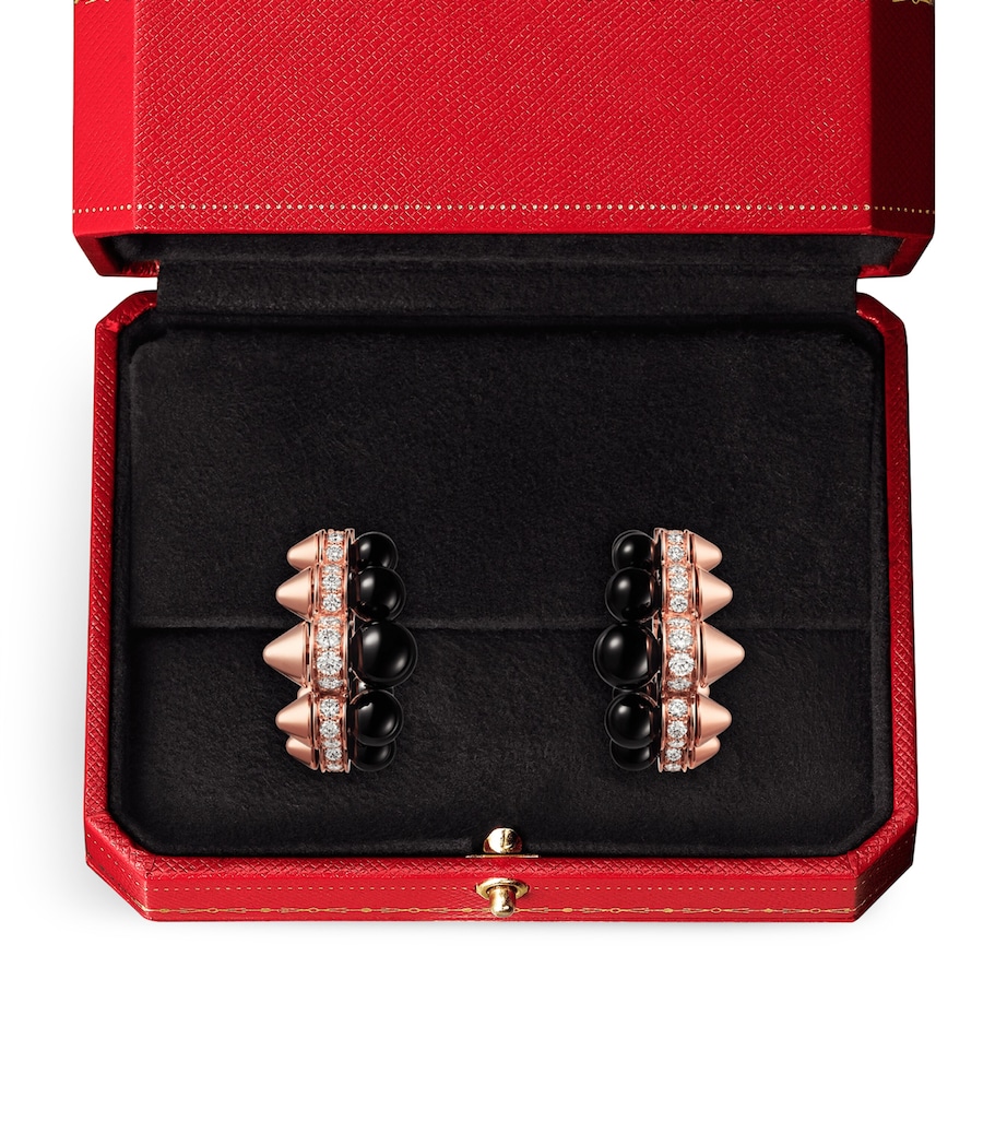 Rose Gold, Diamond and Onyx Clash de Cartier Earrings ROSE GOLD Image 4