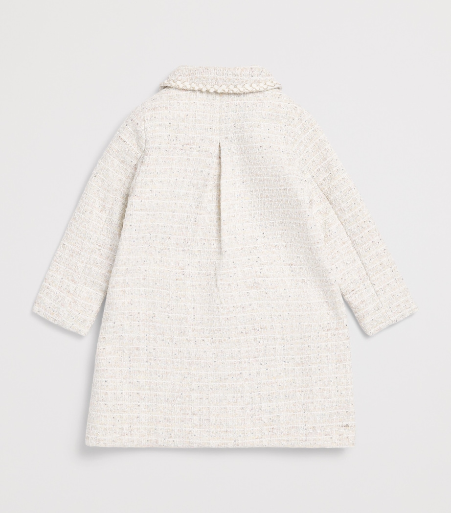 Patachou Metallic Tweed Tailored Coat (2-8 Years) Tweed Image 2