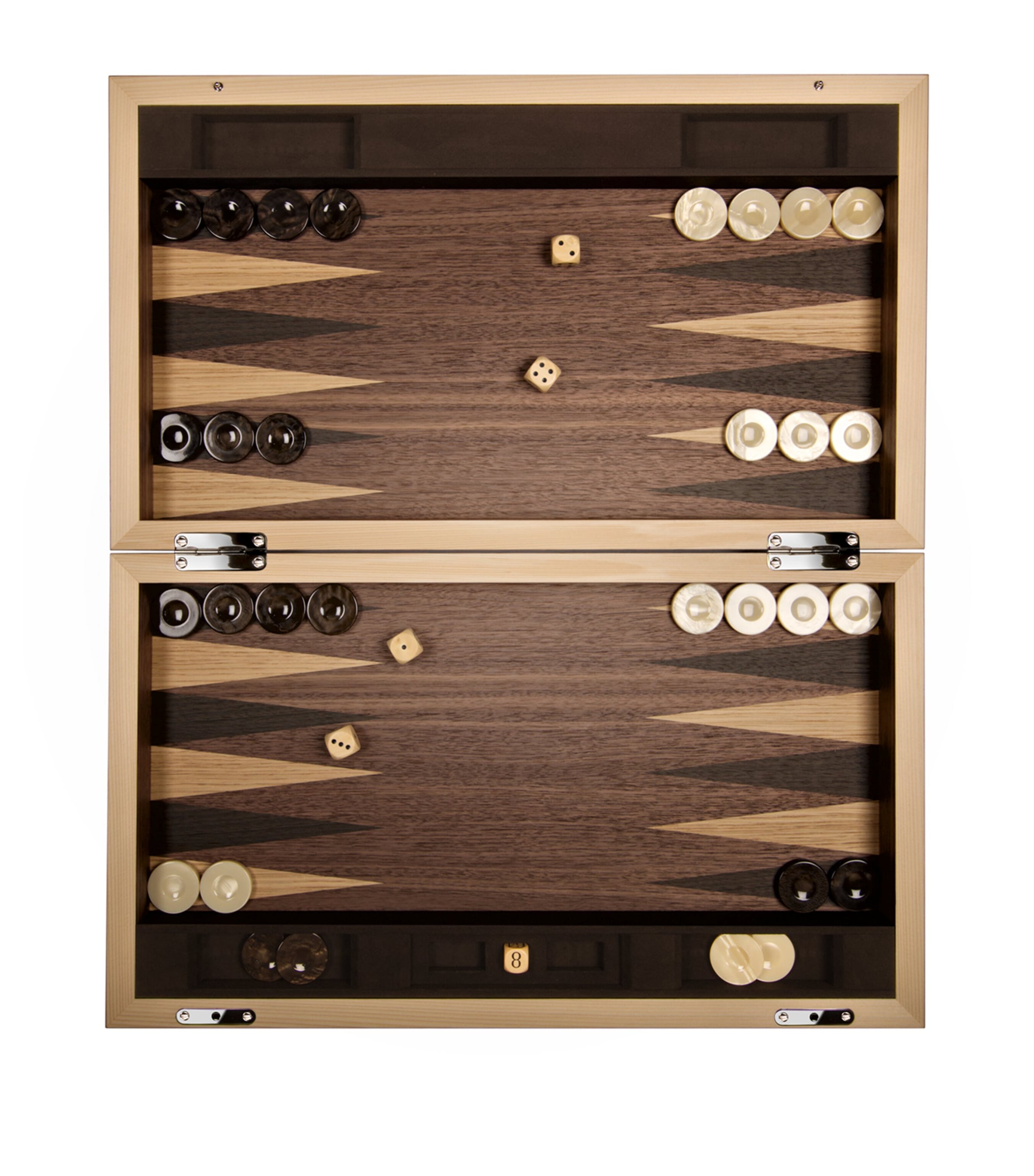 L.U.C. Backgammon Set BROWN Image 3