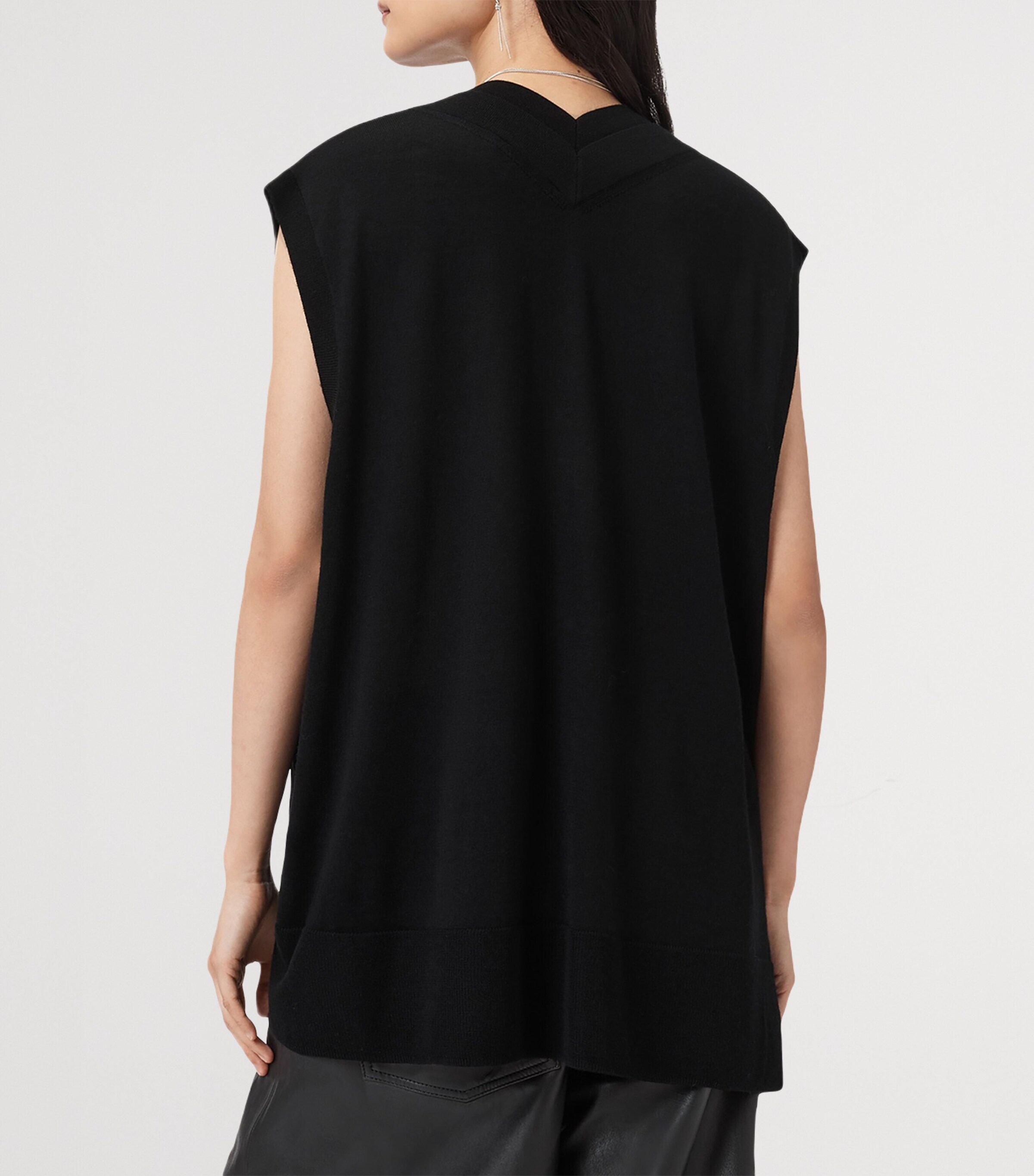 Jersey Studded Bern Tank Top BLACK Image 7