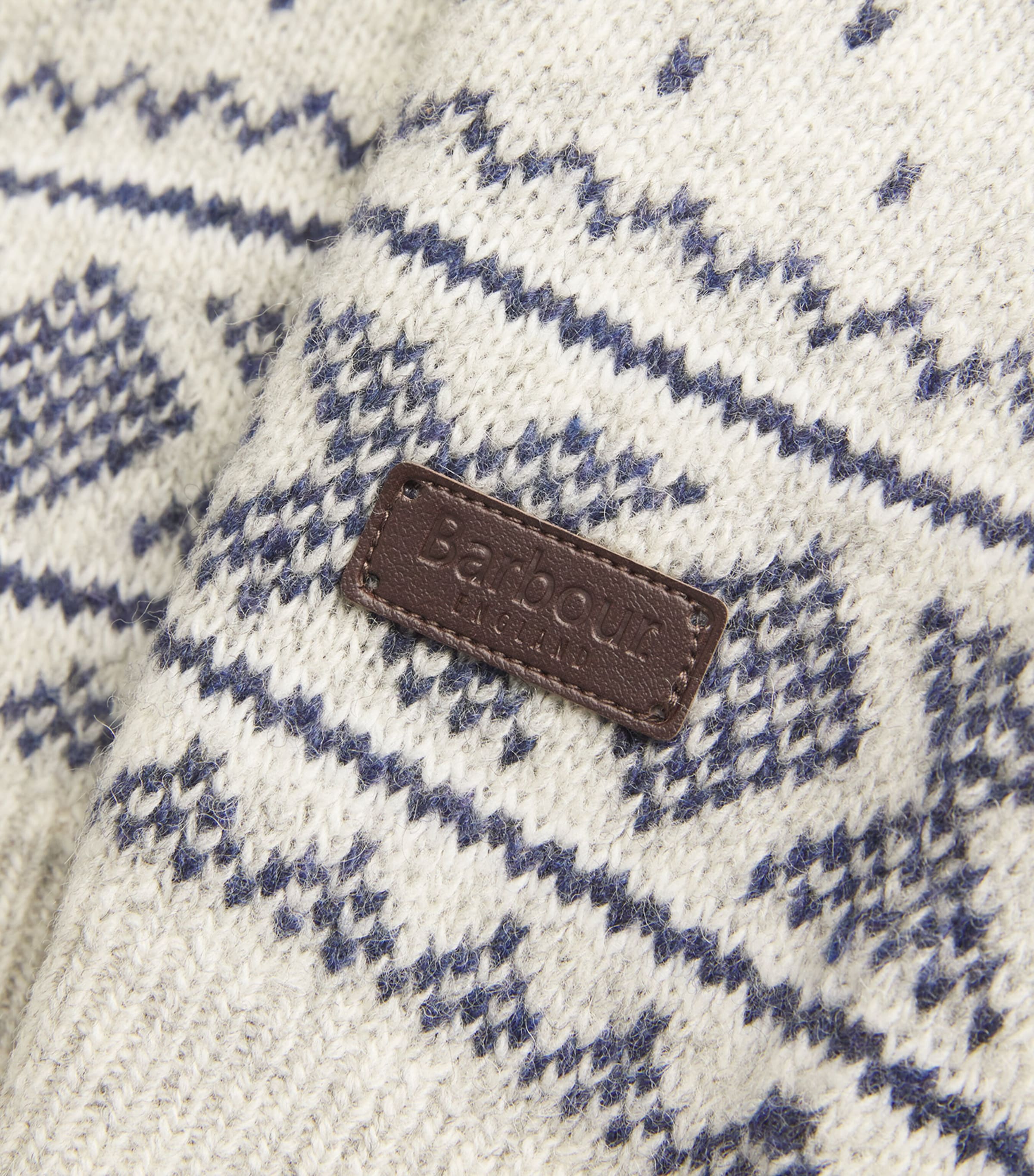 Wool Fair Isle Sweater LIGHT GREY Image 5