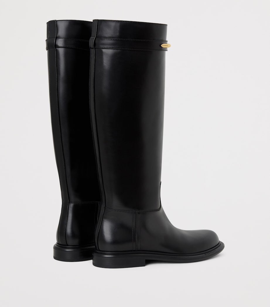 Givenchy Leather Knee-High Riding Boots Image 5