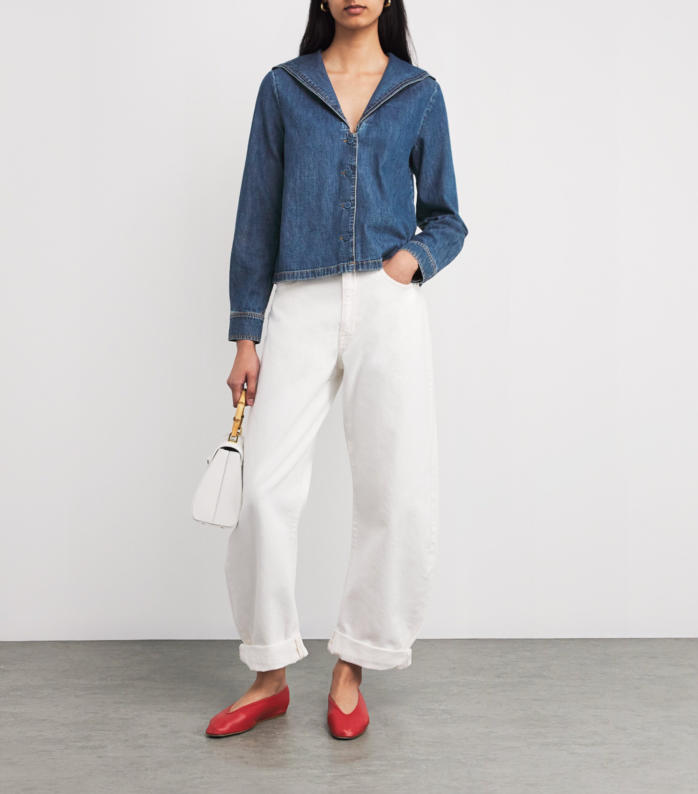 FRAME Womens Denim The Fleet Shirt Prestige Image 2