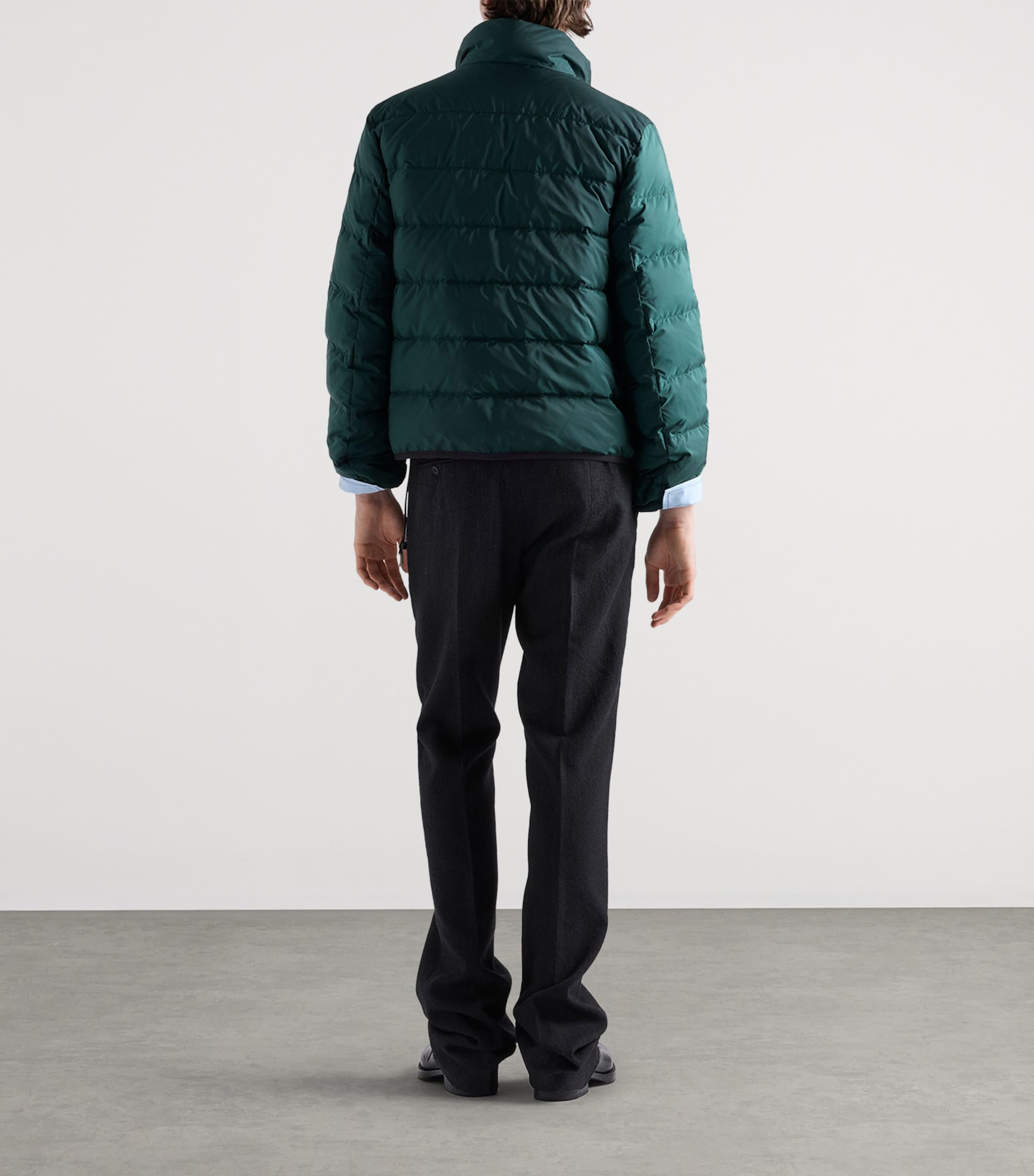 Prada Mens Re-Nylon Puffer Jacket Green Image 5