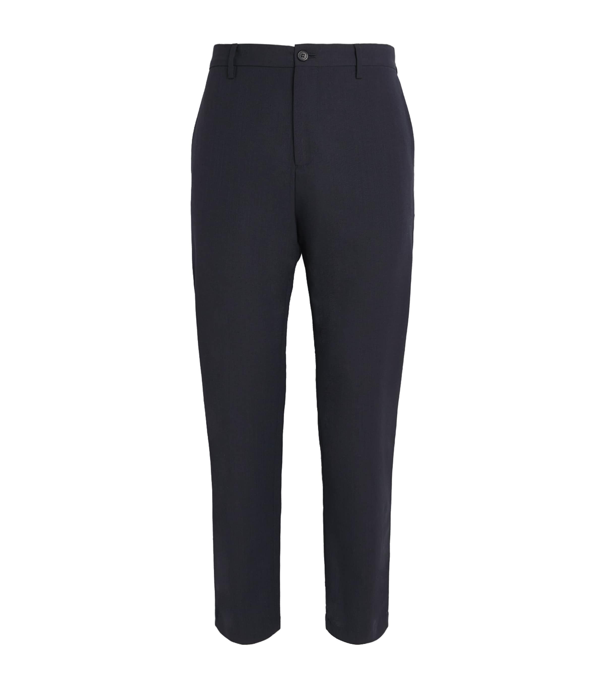 Cotton-Wool Tailored Trousers 76_SLATE Image 1