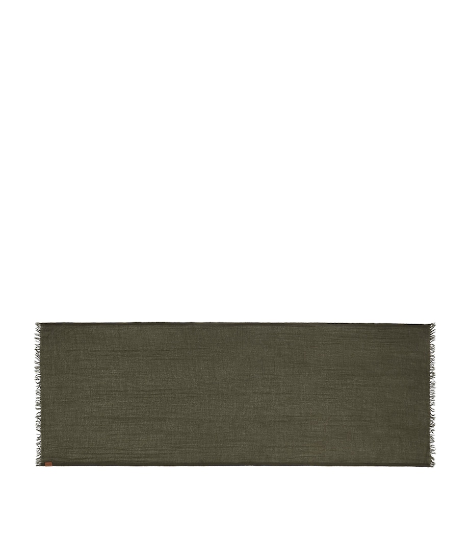 LOEWE Cashmere Logo Scarf Tea Dust Glaze Image 1
