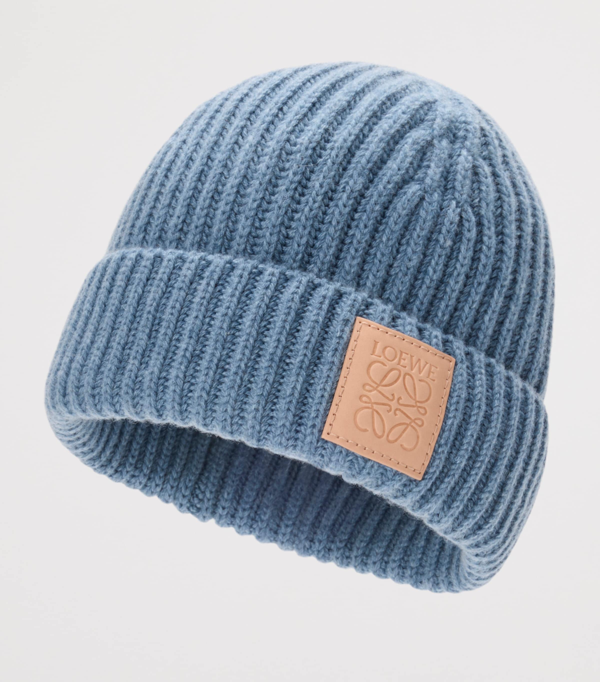 Cashmere Logo Beanie DENIM BLUE Image 2