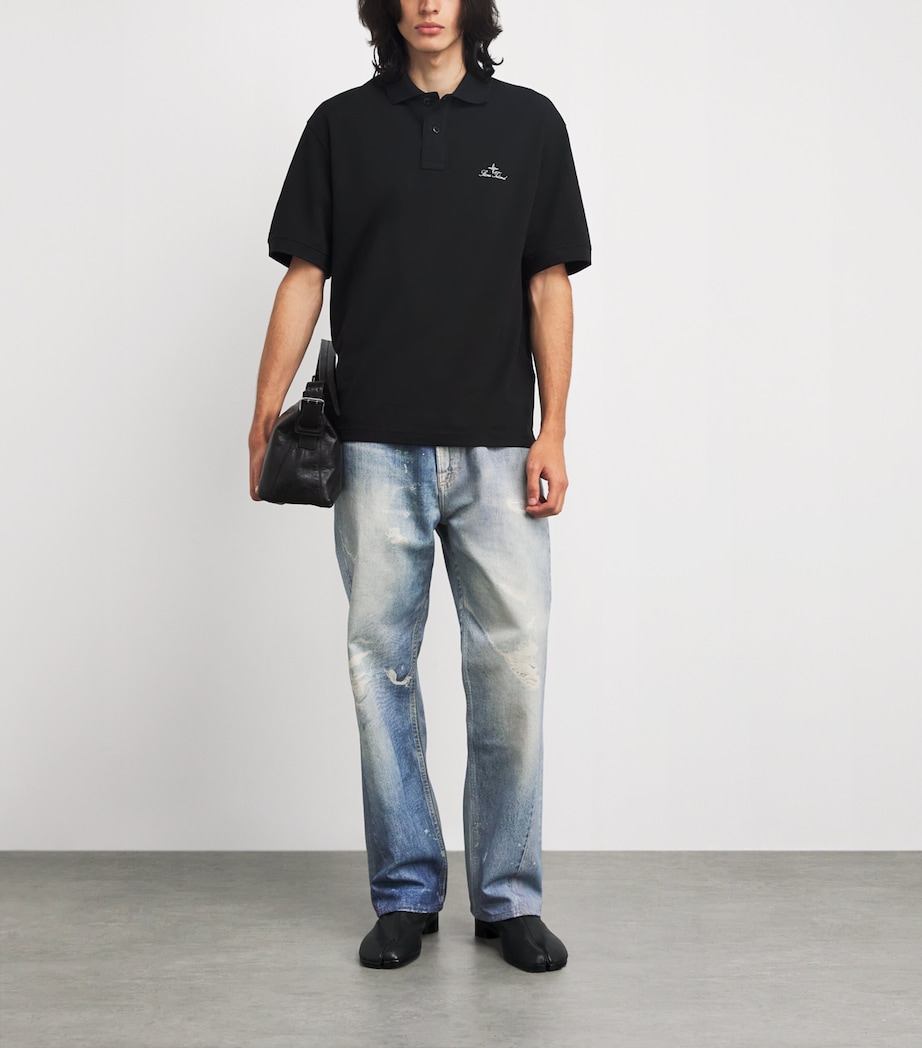 Cotton Embroidered Polo Shirt V0029 Image 2