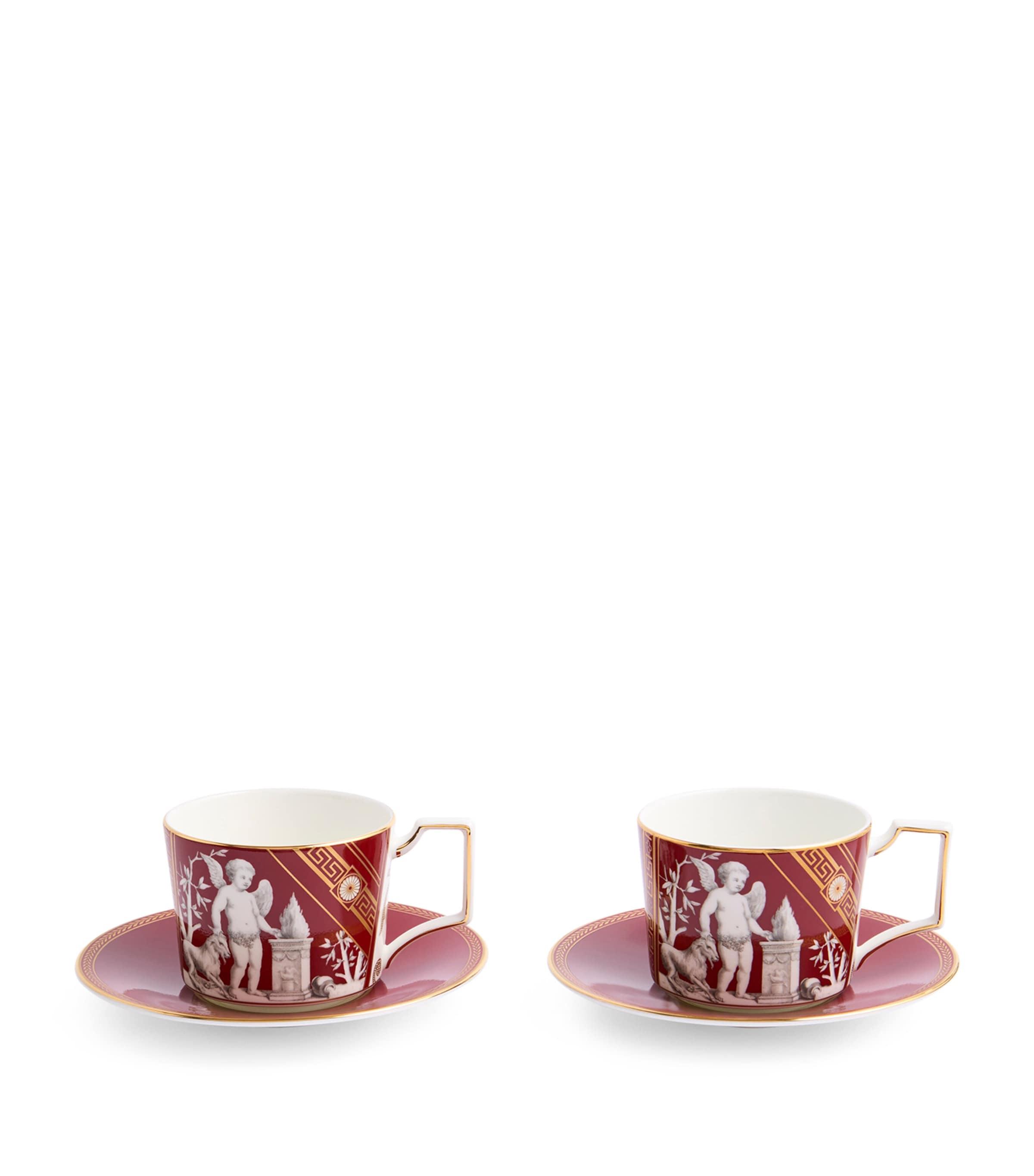 Wedgwood Set of 2 Renaissance Teacups and Saucers | Dining | Tableware | Tea Cups & Saucers | Designers | Wedgwood