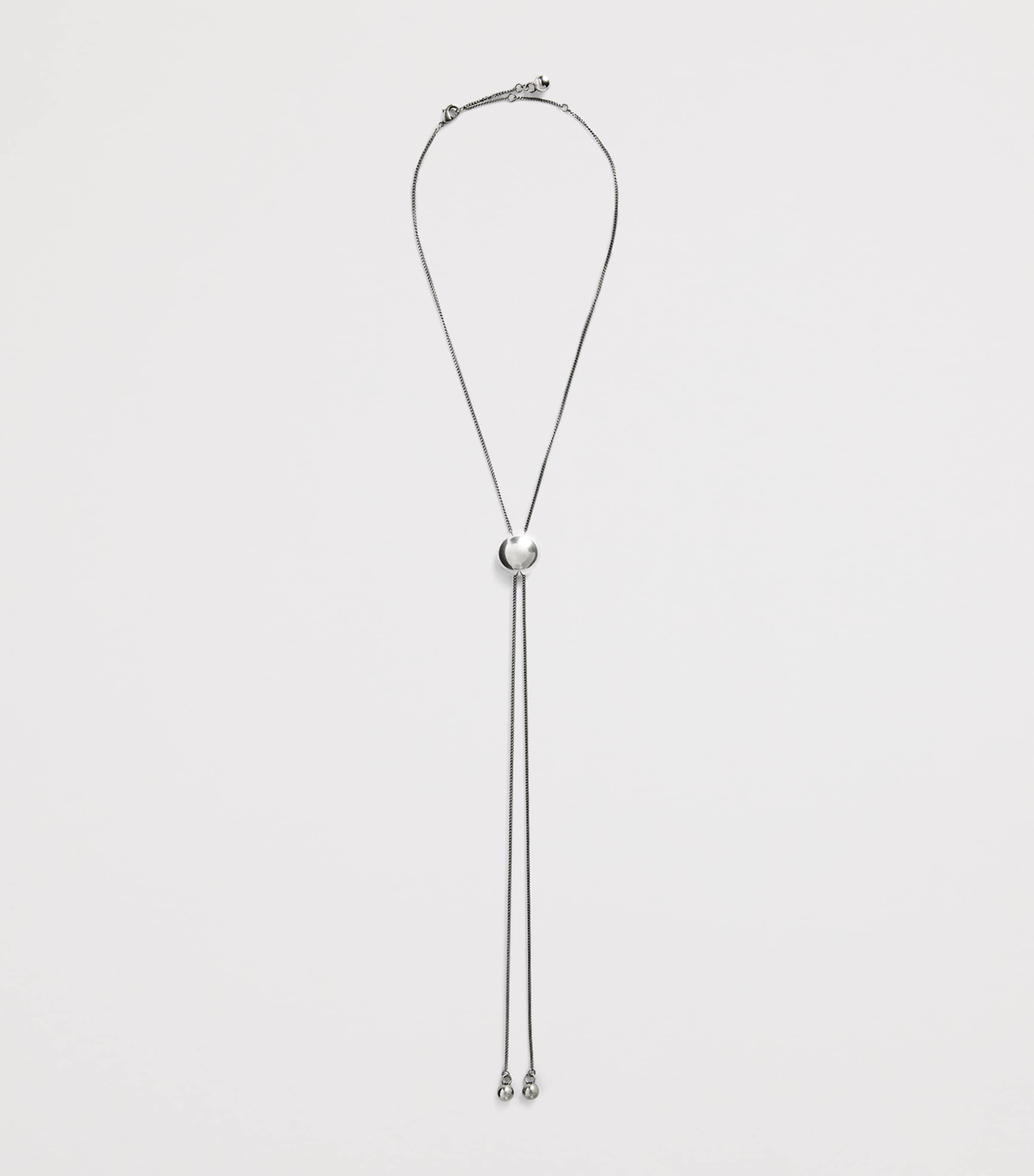 Rattle Bolo Tie Necklace BK927 SILVER Image 3