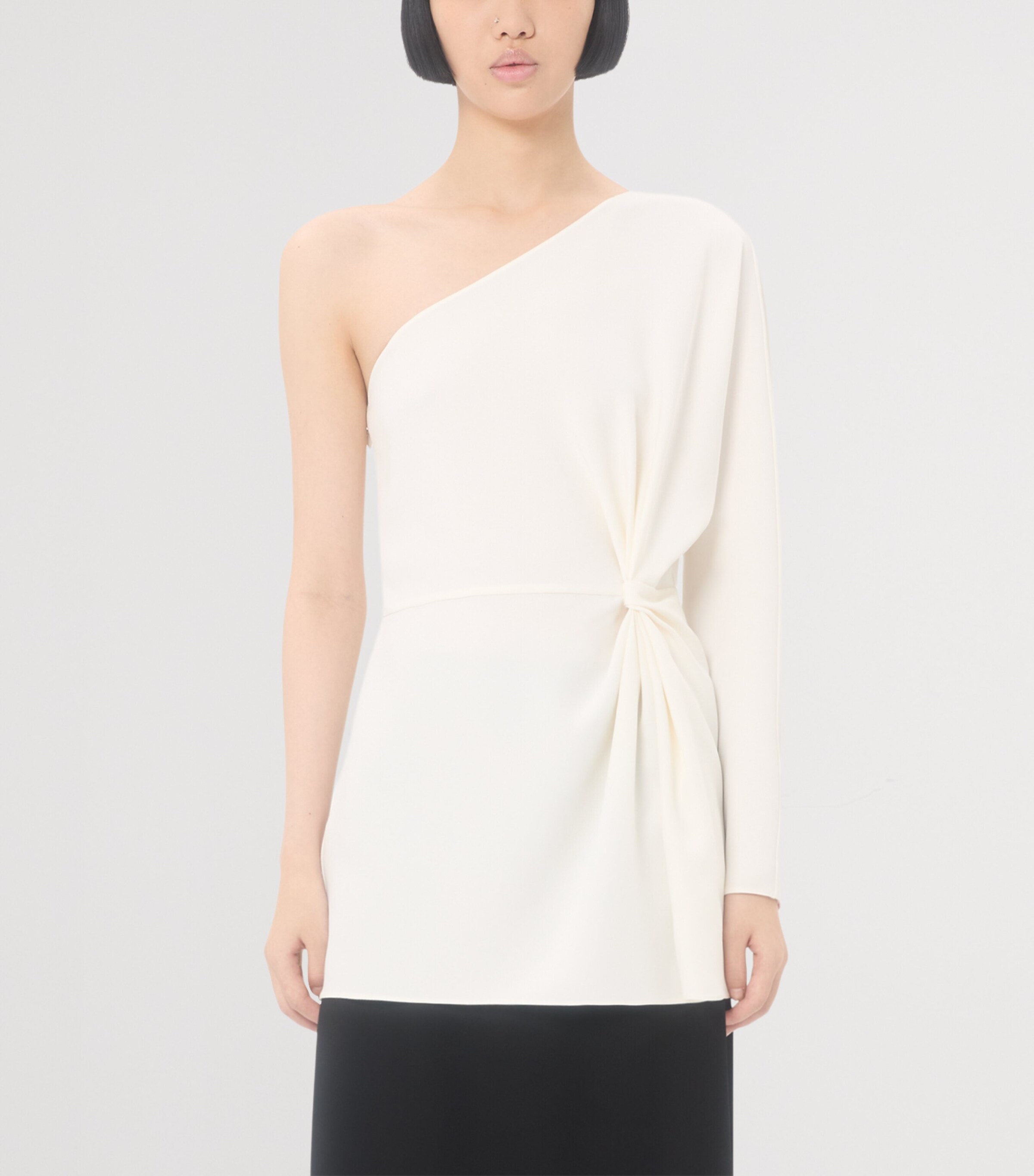 Valentino Womens Silk Asymmetric Top Image 2