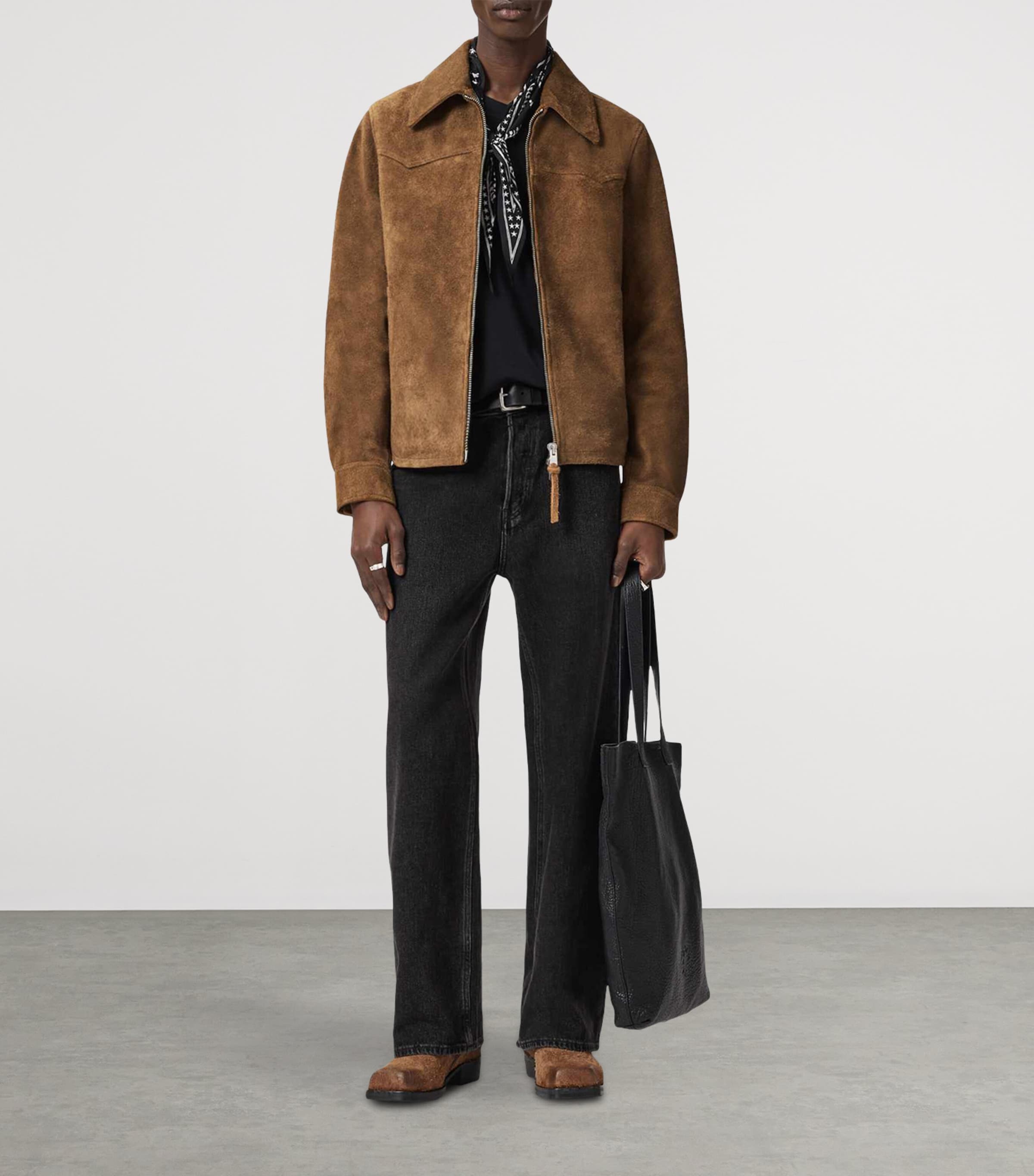 Suede Dellcot Jacket TOBACCO BROWN Image 3