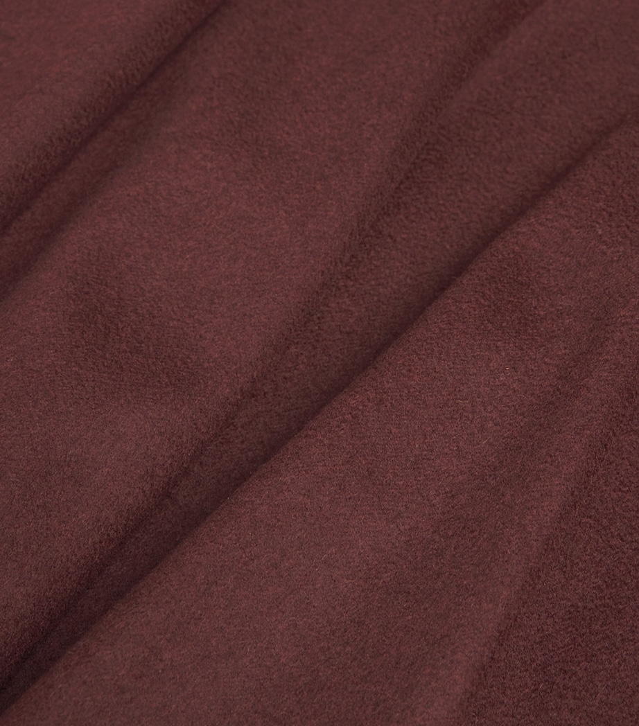 Camel Wool Mini Skirt CHERRY Image 5