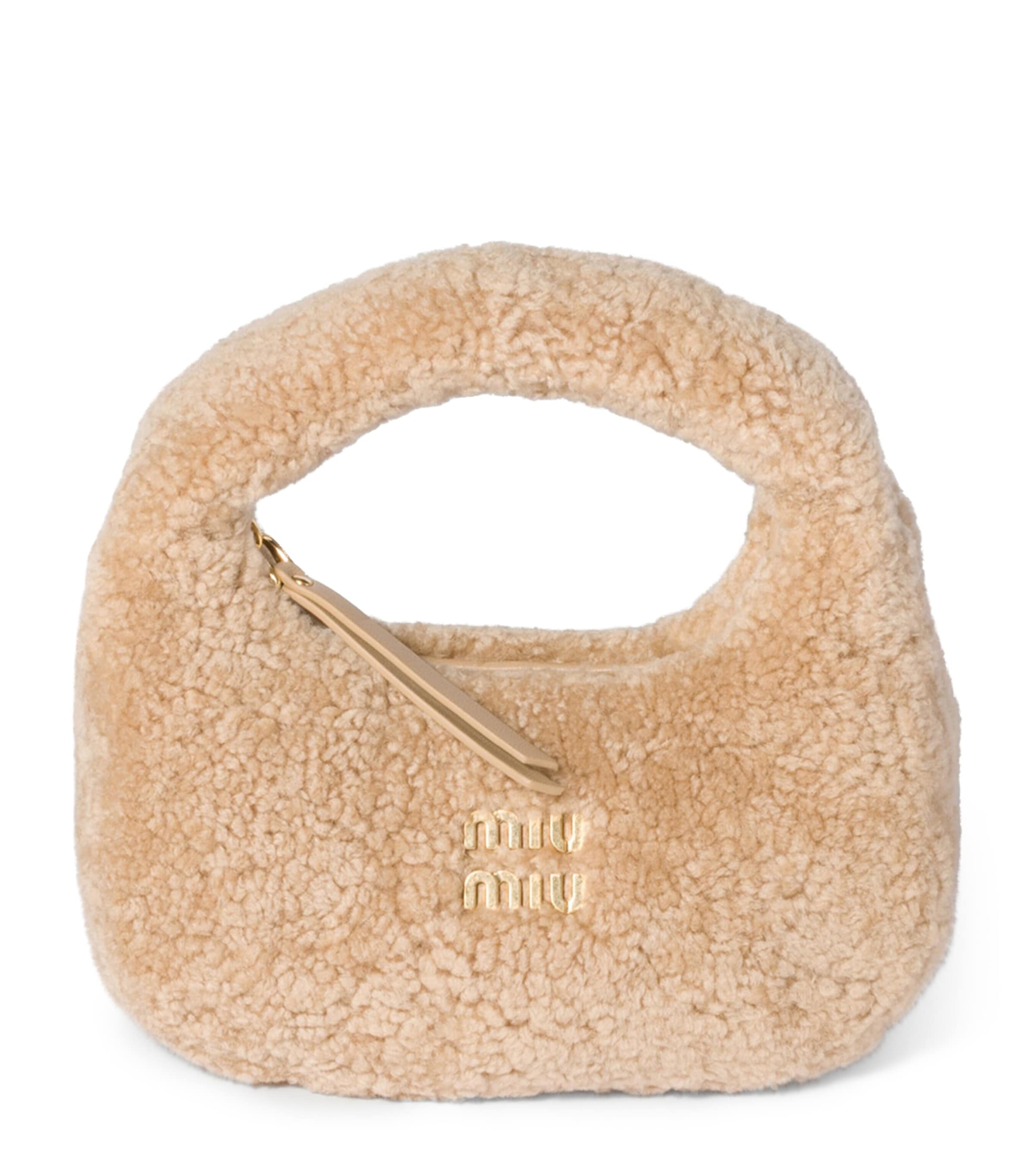Mini Shearling Wander Top-Handle Bag F0036 Image 1