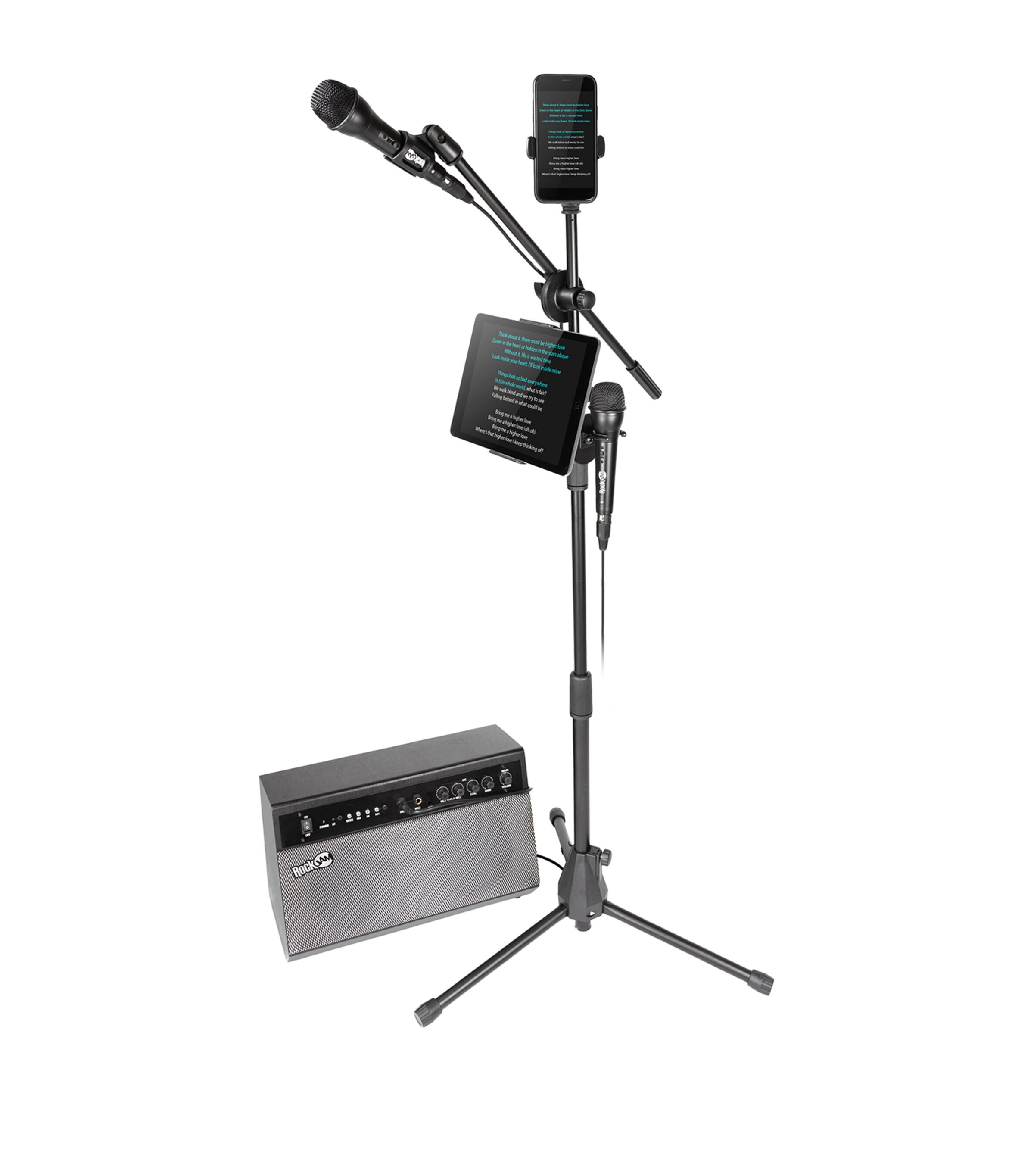 Rechargeable Bluetooth Karaoke Machine with 2 Wireless Microphones MULTI Image 5