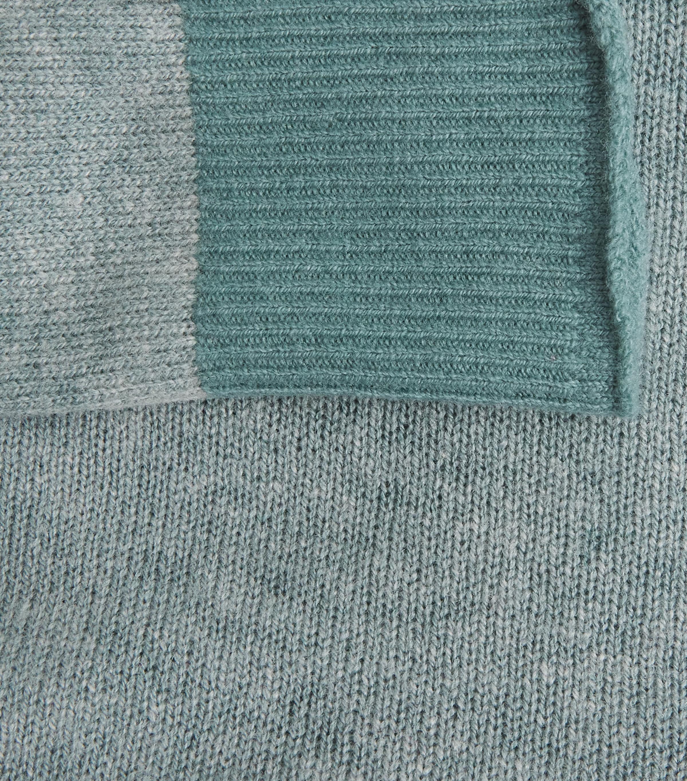 Wool-Cashmere Contrast-Stitch Sweater U9170 Image 5