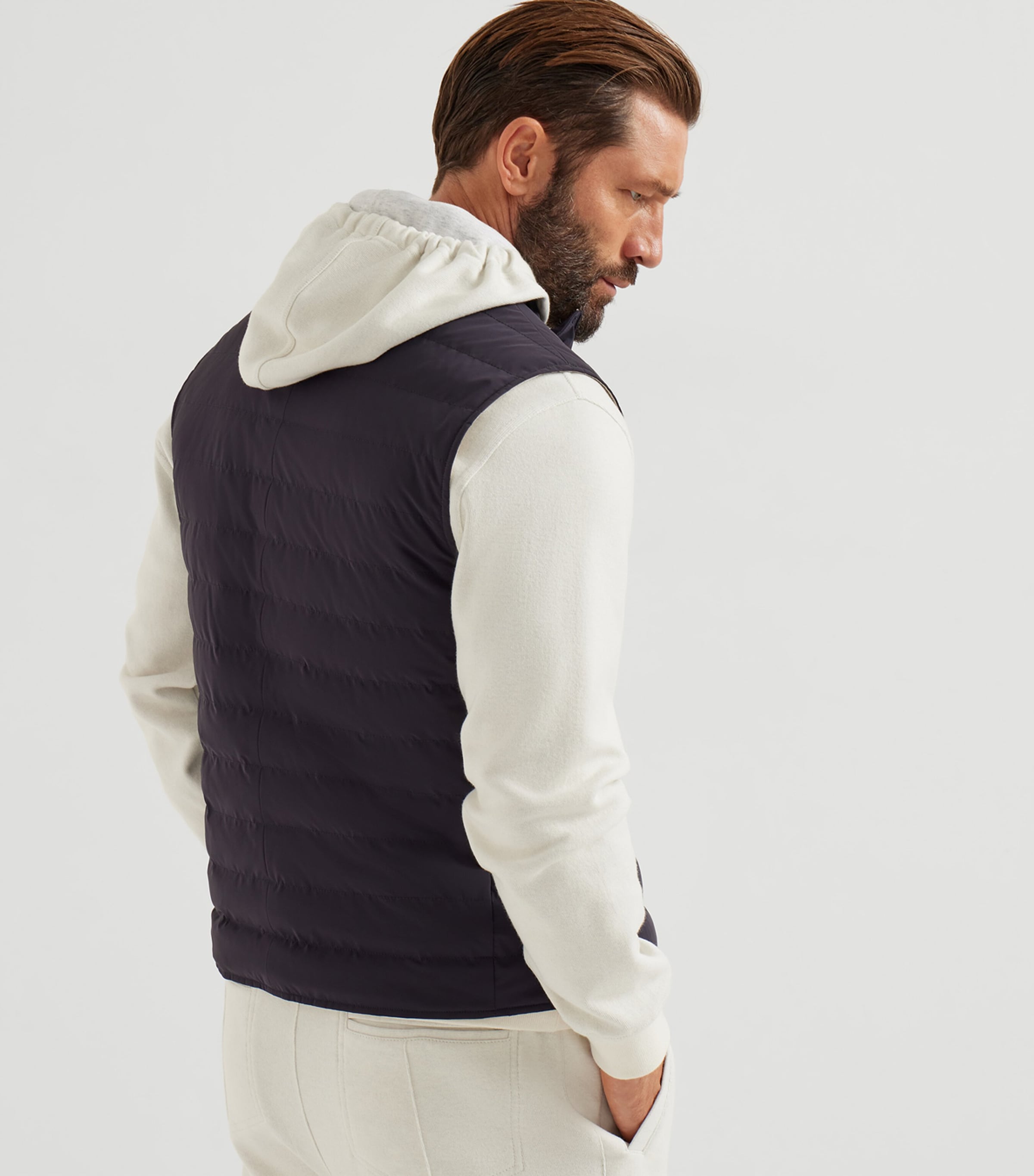 Bonded Taffeta Down Gilet CZV03 Image 4