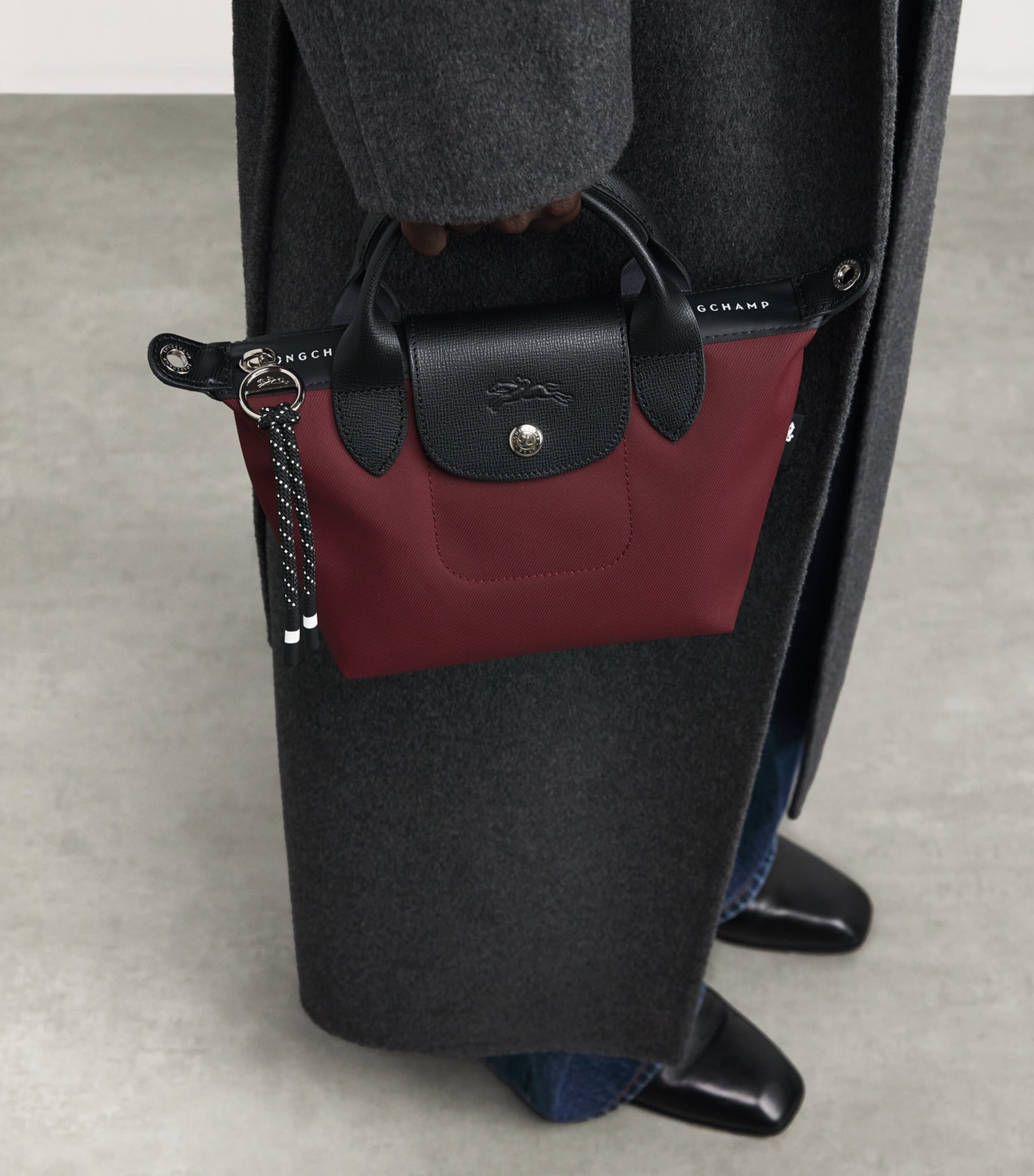 Longchamp Extra Small Le Pliage Energy Top-Handle Bag Burgundy Image 2