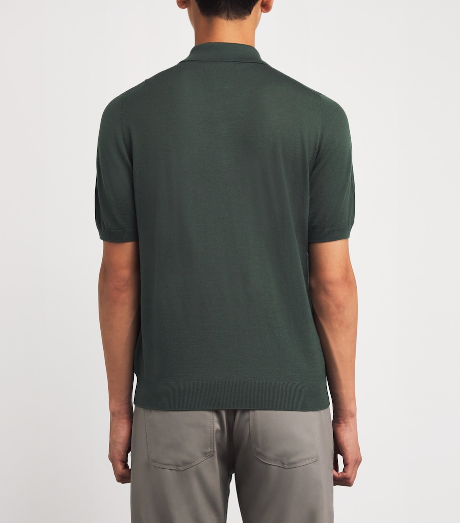 Wool Polo Shirt LODEN Image 4