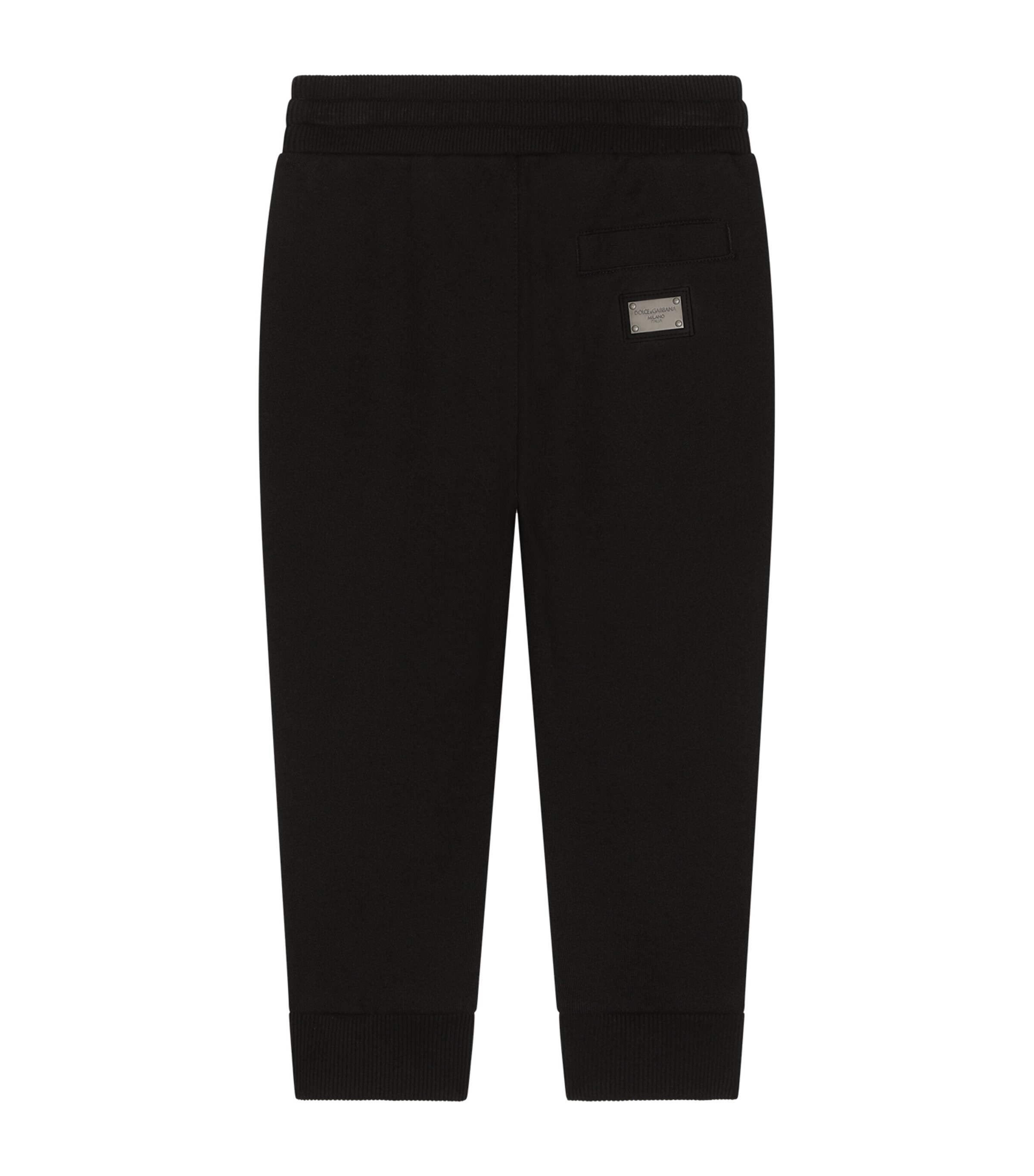 Cotton Logo Sweatpants (8-14 Years) N0000-BLACK Image 2