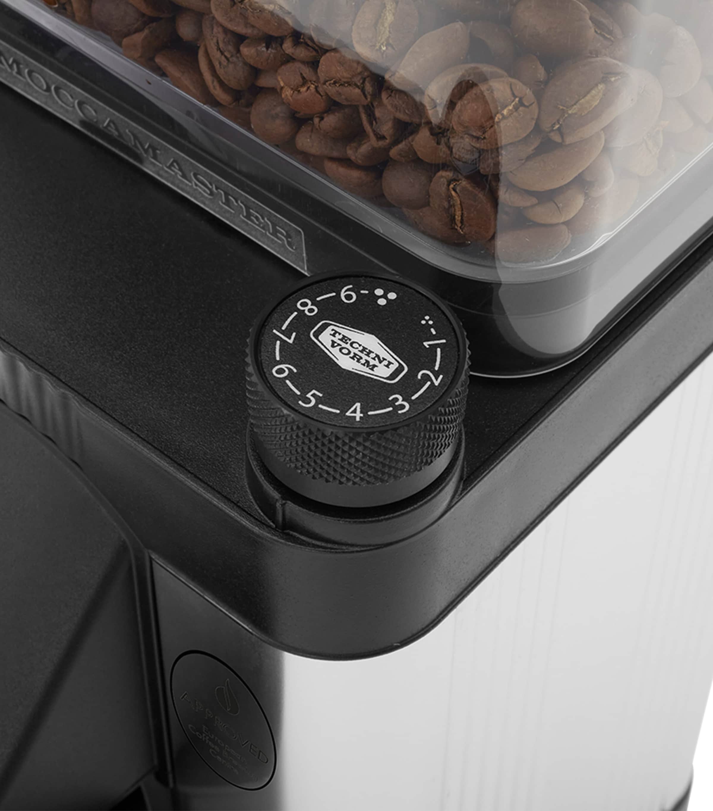 Moccamaster KM5 Coffee Grinder Polished Silver Image 6