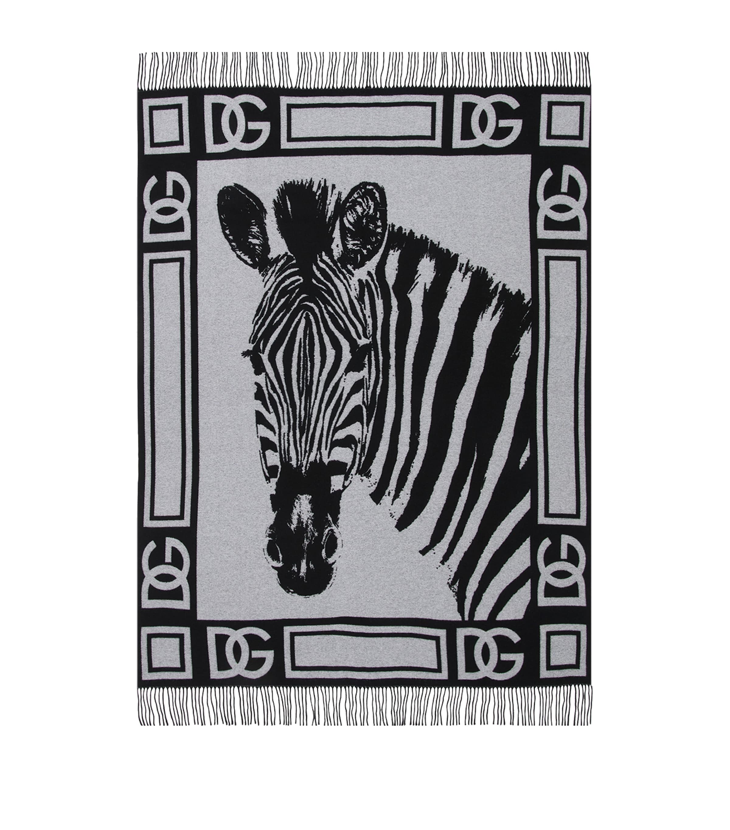 Dolce & Gabbana Cashmere Zebra Dg Throw