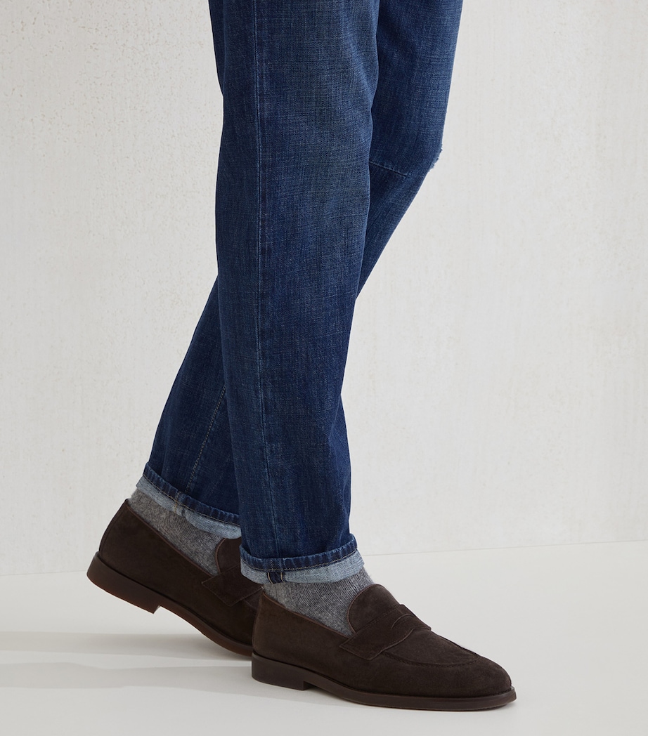 Suede Loafer Sneakers C7284 Image 2