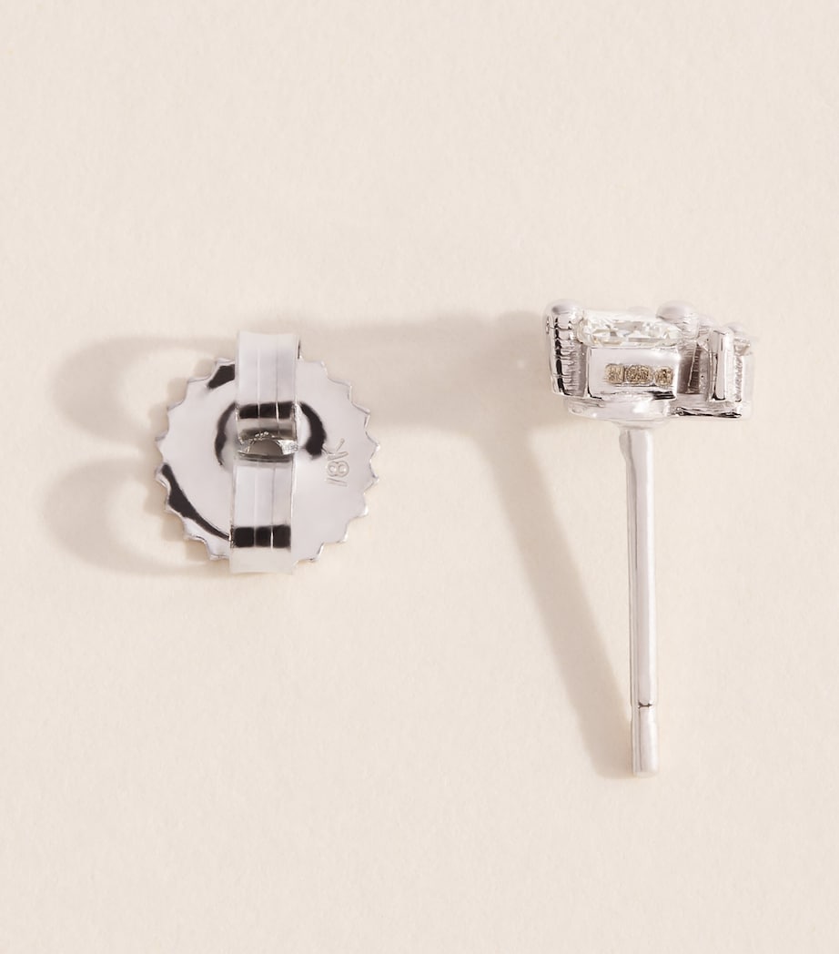 Suzanne Kalan White Gold and Diamond Princess Cluster Stud Earrings Wg/wd Image 4