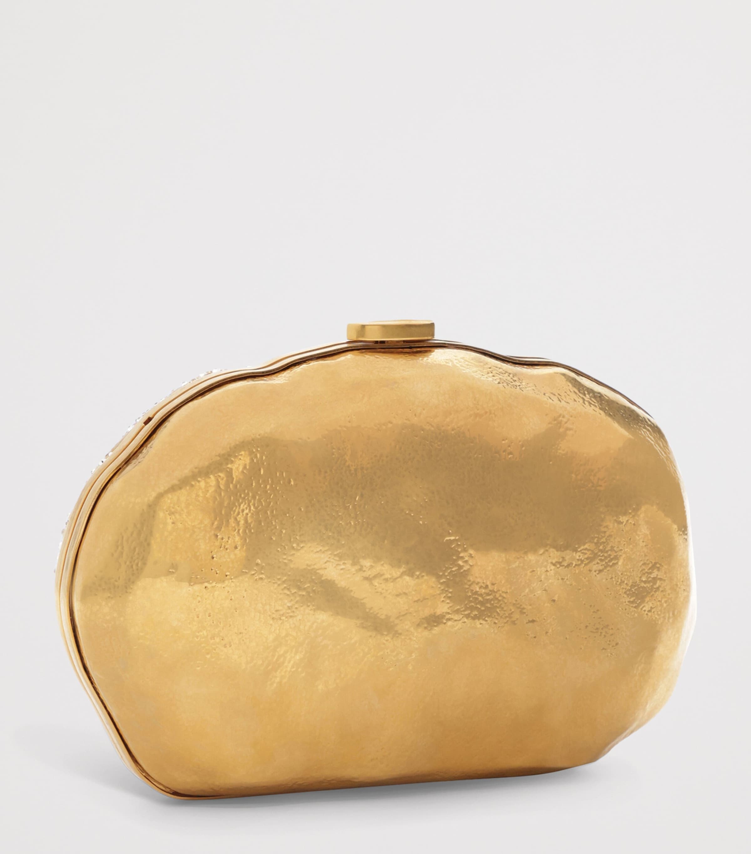 Copper Crystal-Ring Hand Clutch 001 GOLD Image 3