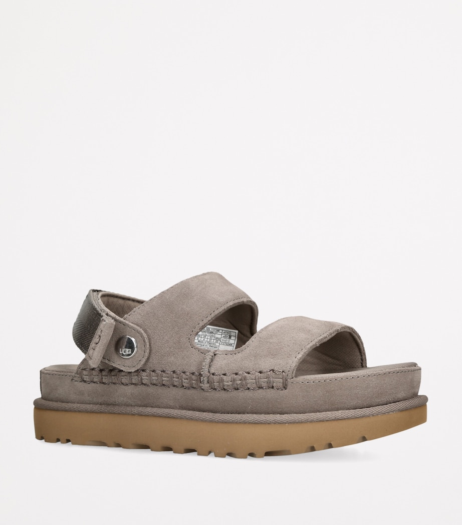 Suede Goldenstar Glide Sandals GREY/DARK Image 3