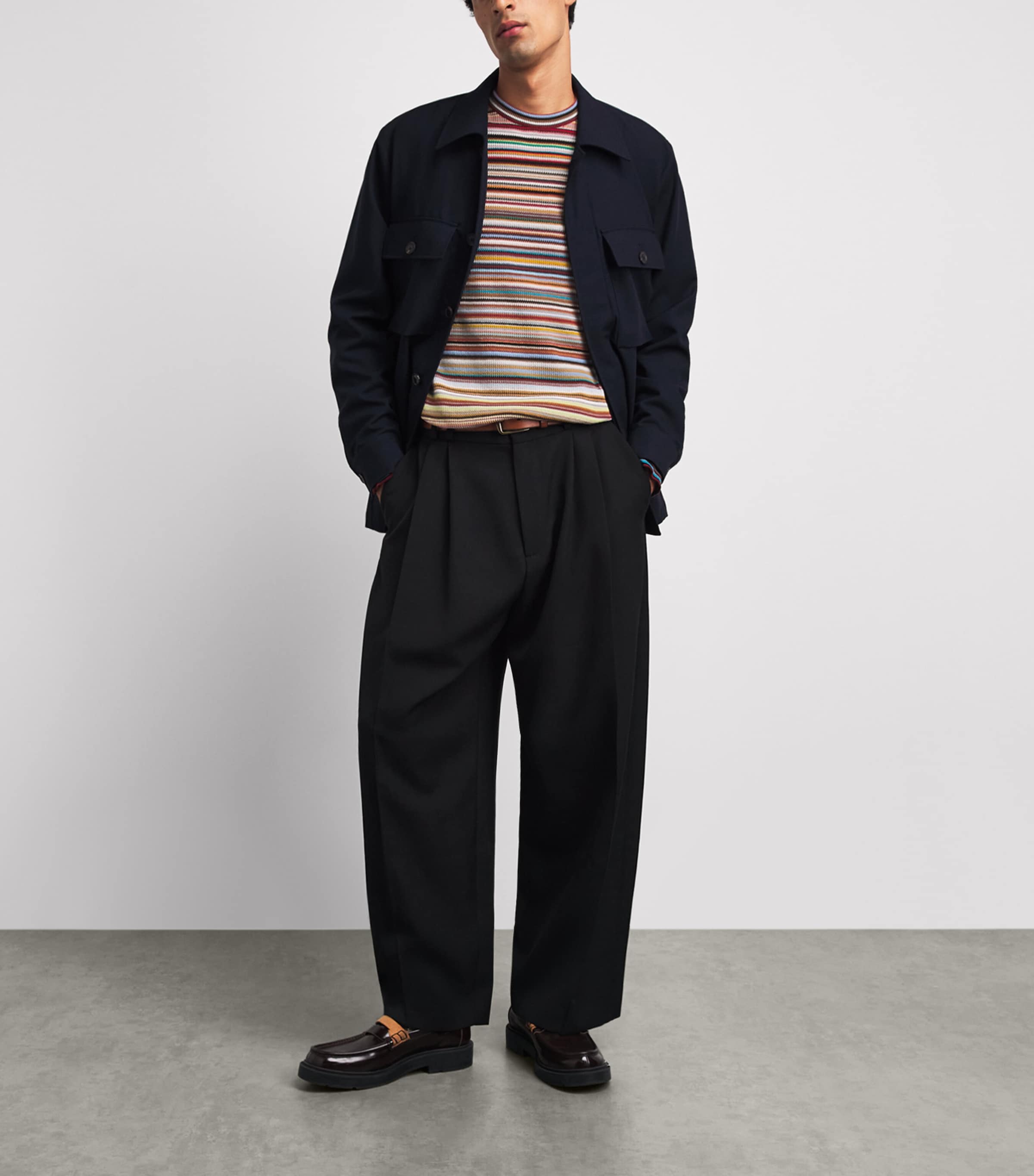Paul Smith Mens Cotton Signature Stripe Sweater Coloured Image 2