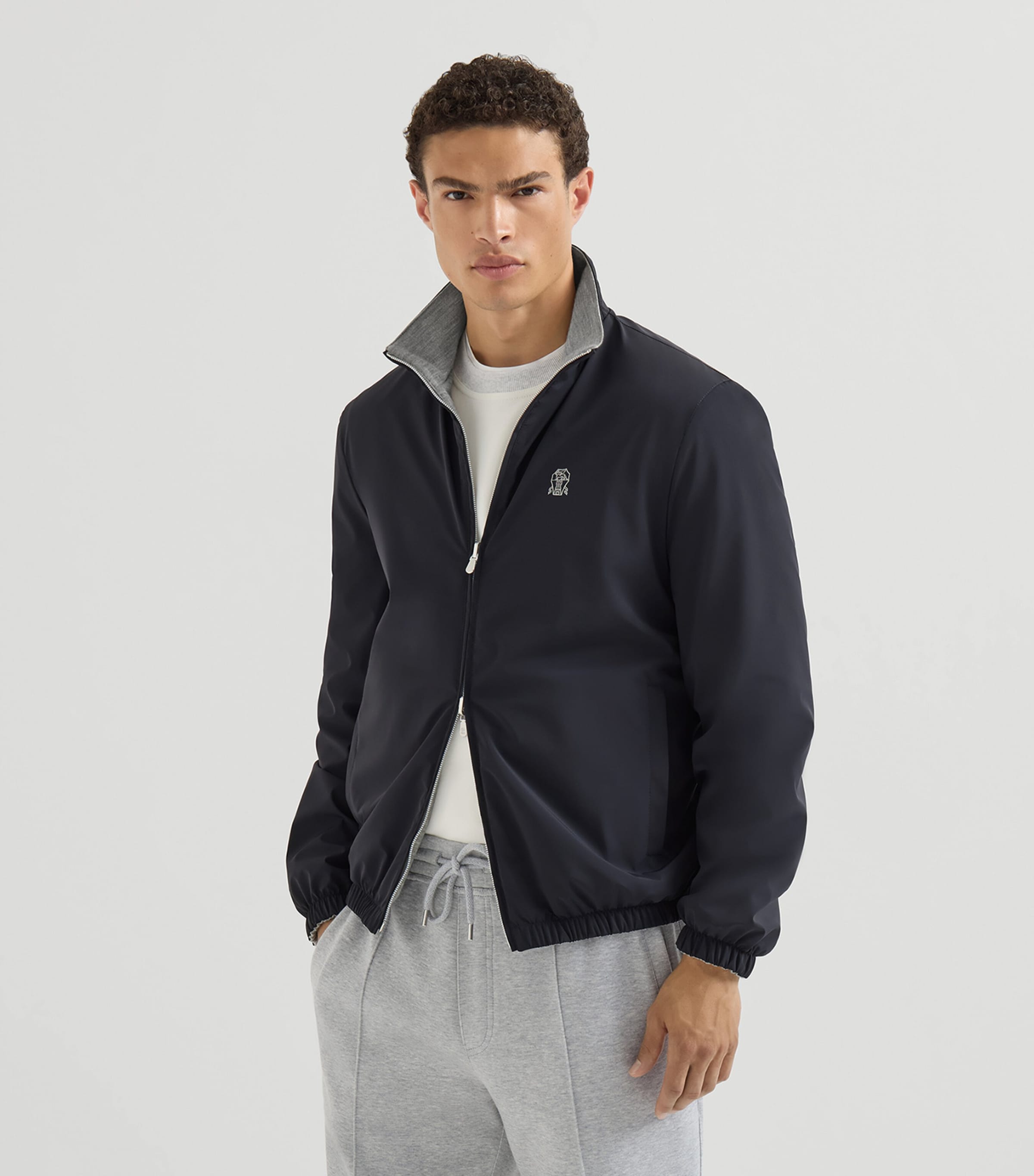 Brunello Cucinelli Mens Reversible Water-Resistant Jacket Image 3