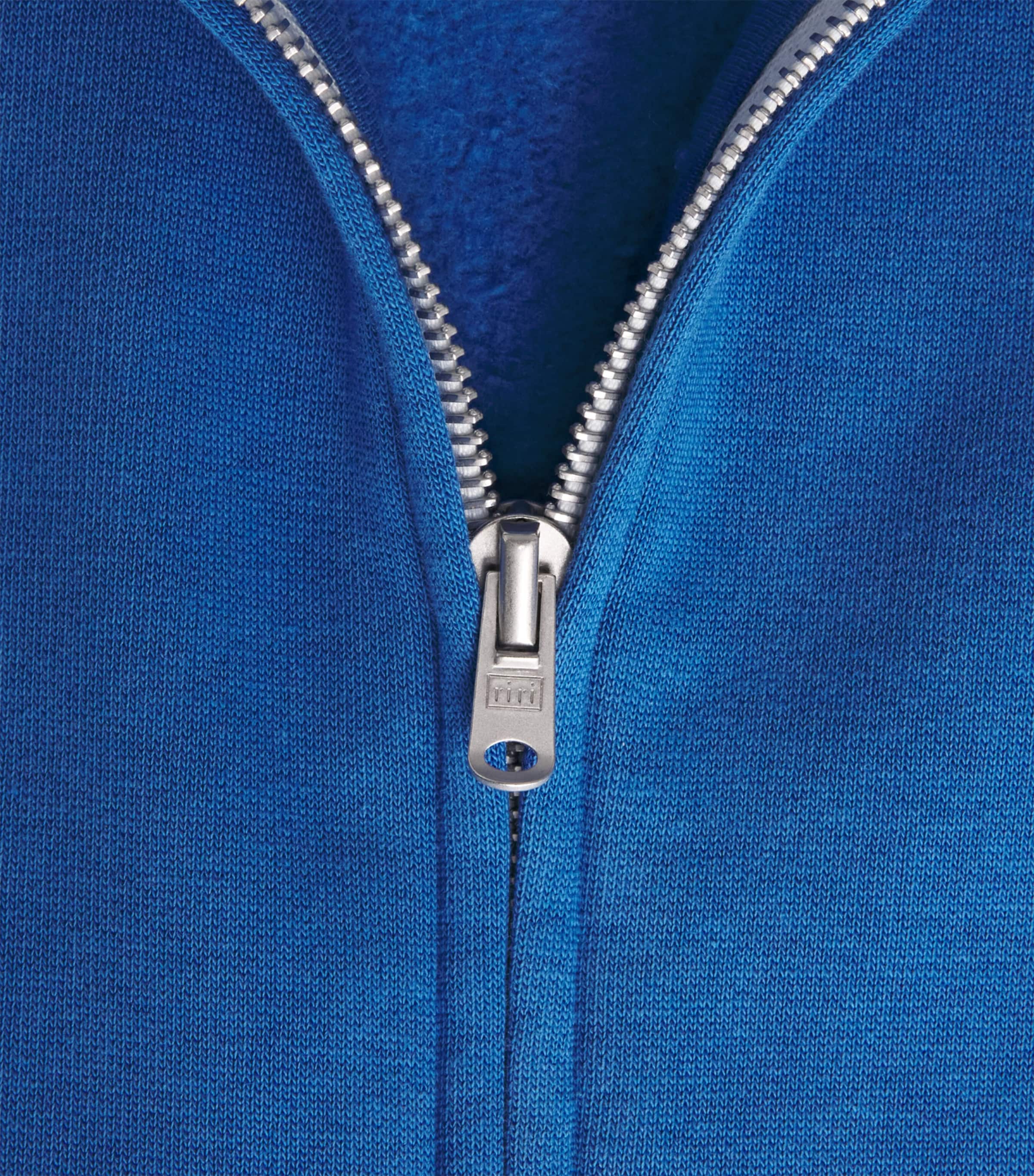 Cole Buxton Mens Zip-Up Cropped Hoodie Blue Image 6