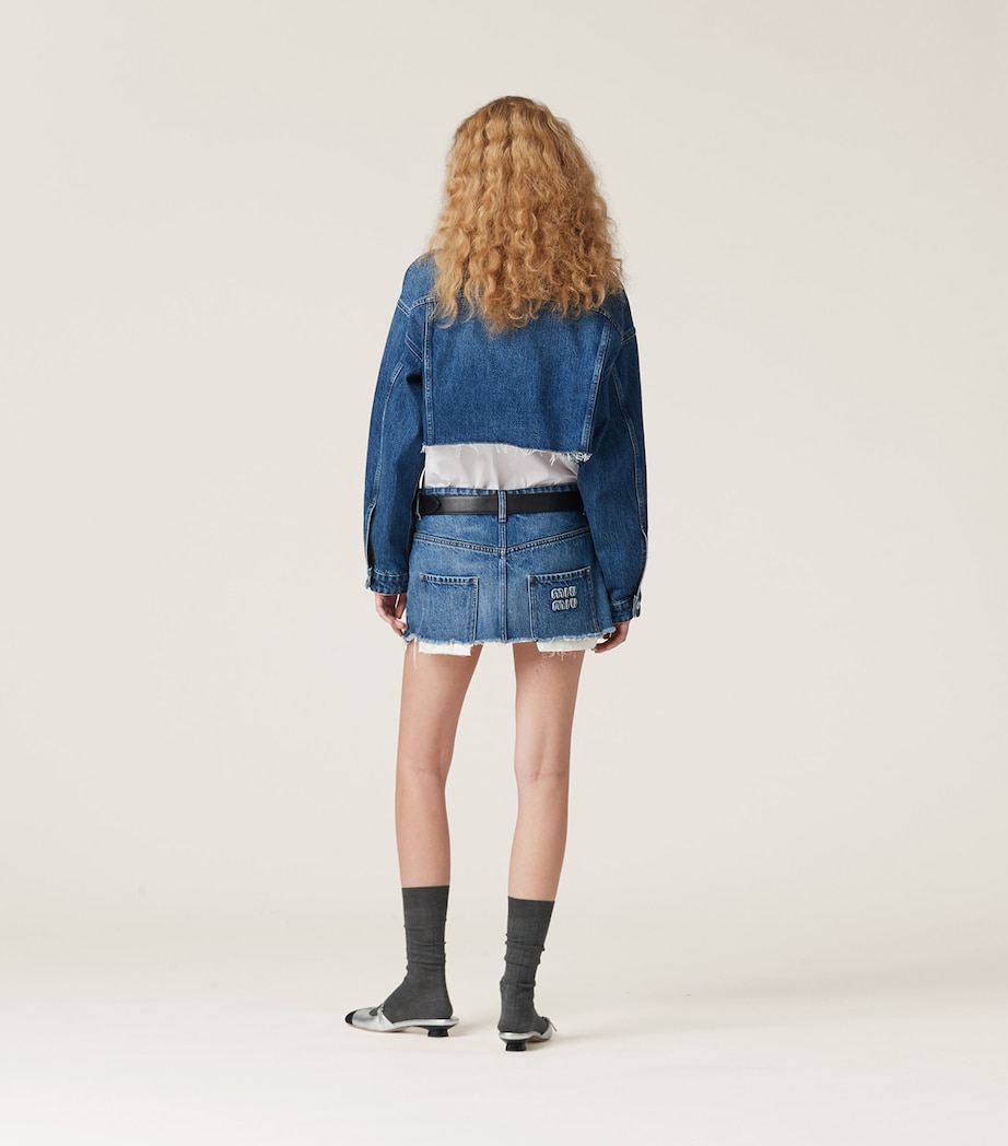 Cropped Denim Jacket F0008 Image 3