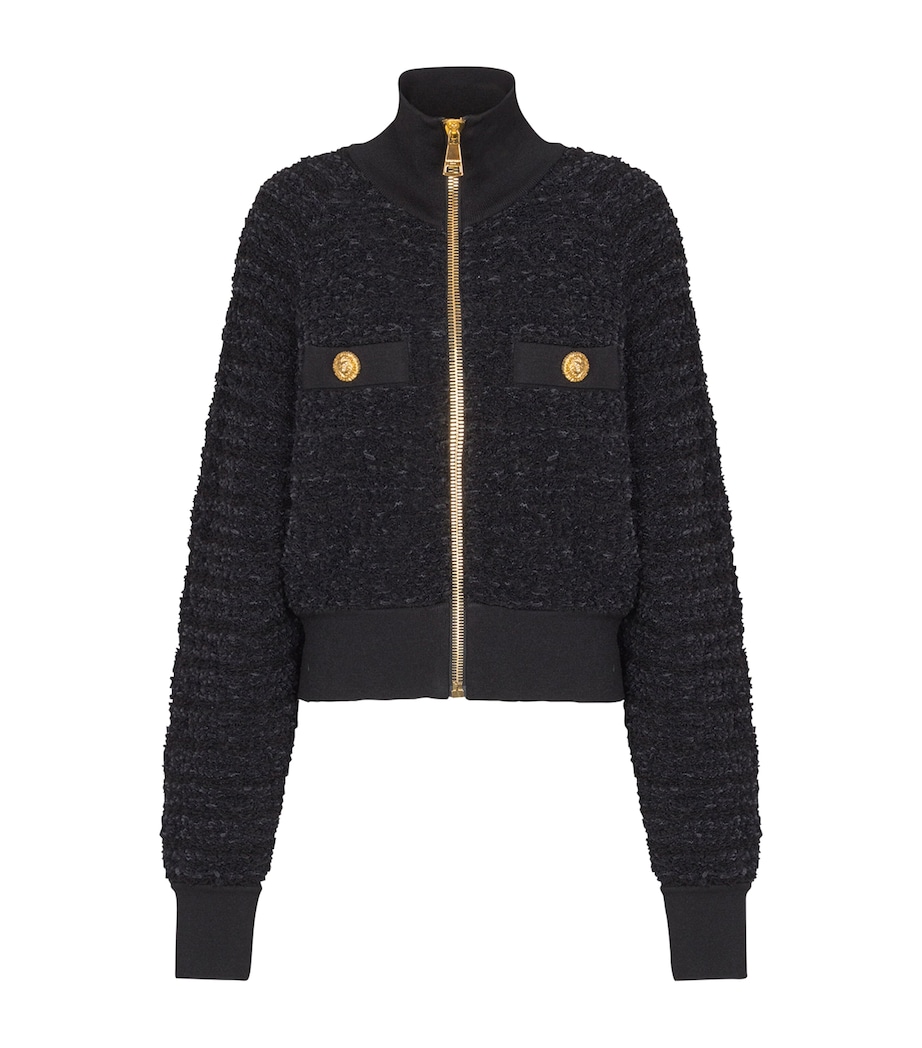 Tweed Bomber Jacket 0PA NOIR Image 1