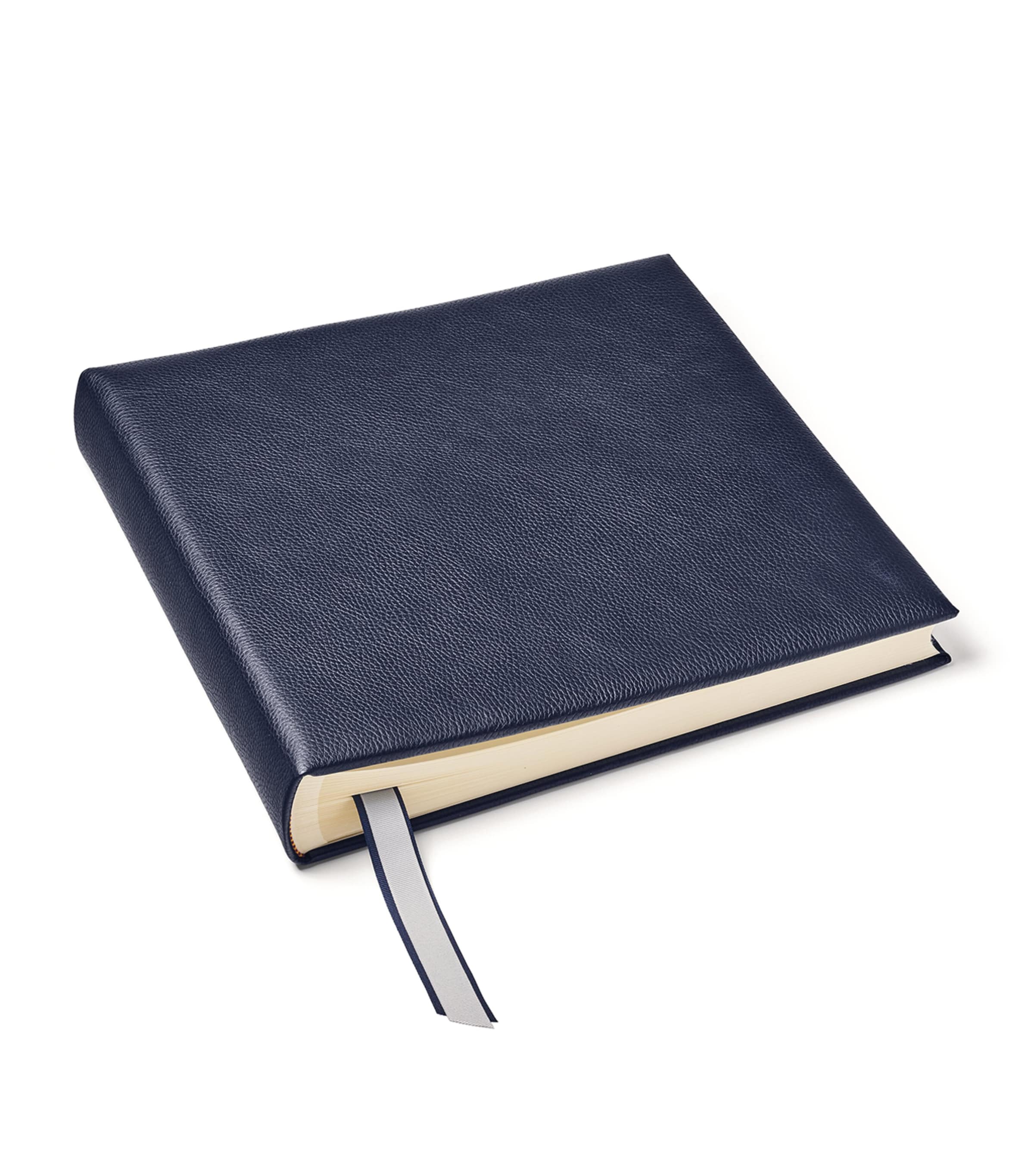 Leather-Bound Photo Album (36cm x 36cm) NAVY Image 2