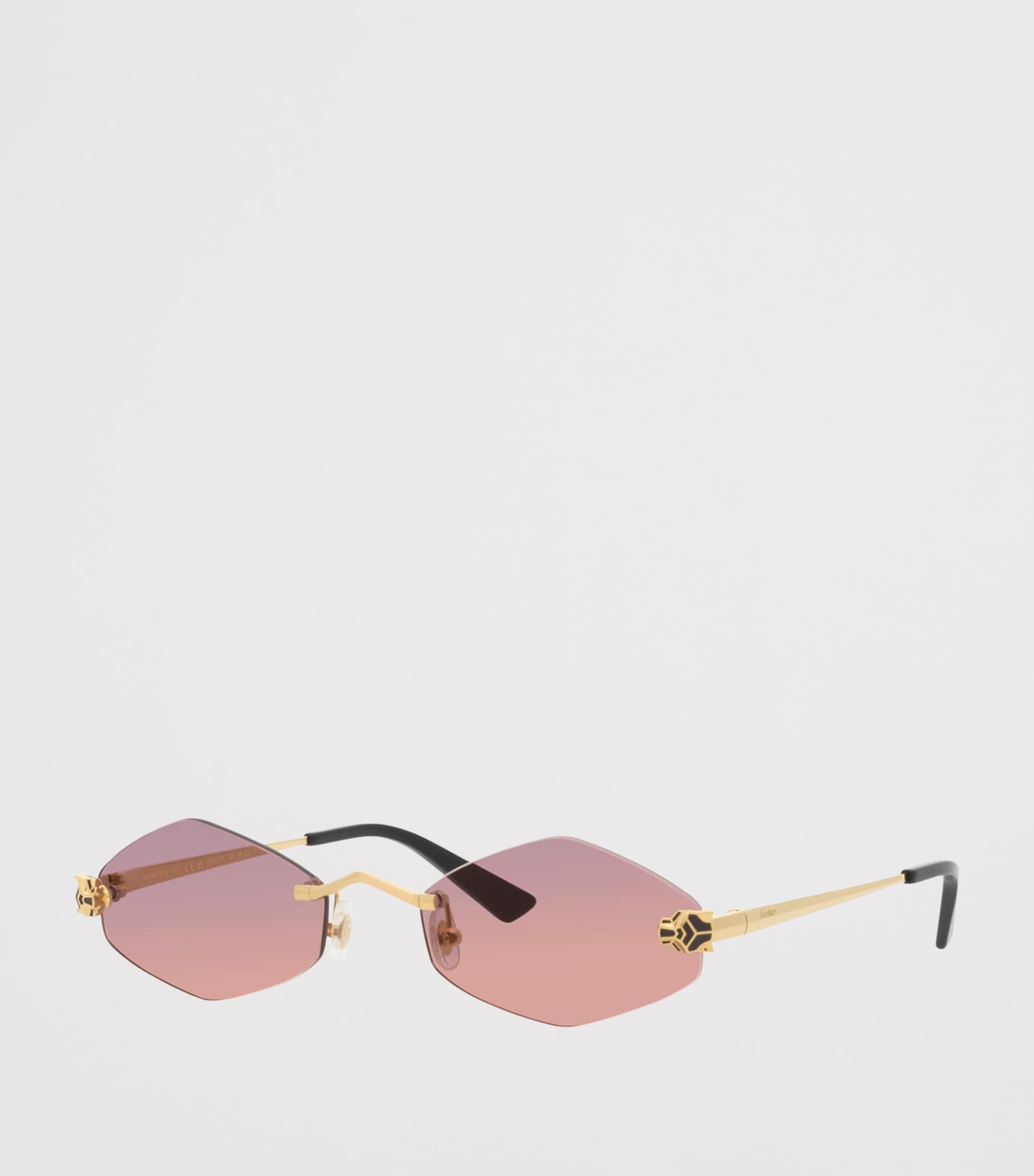 Cartier Hexagonal Sunglasses Gold Image 2