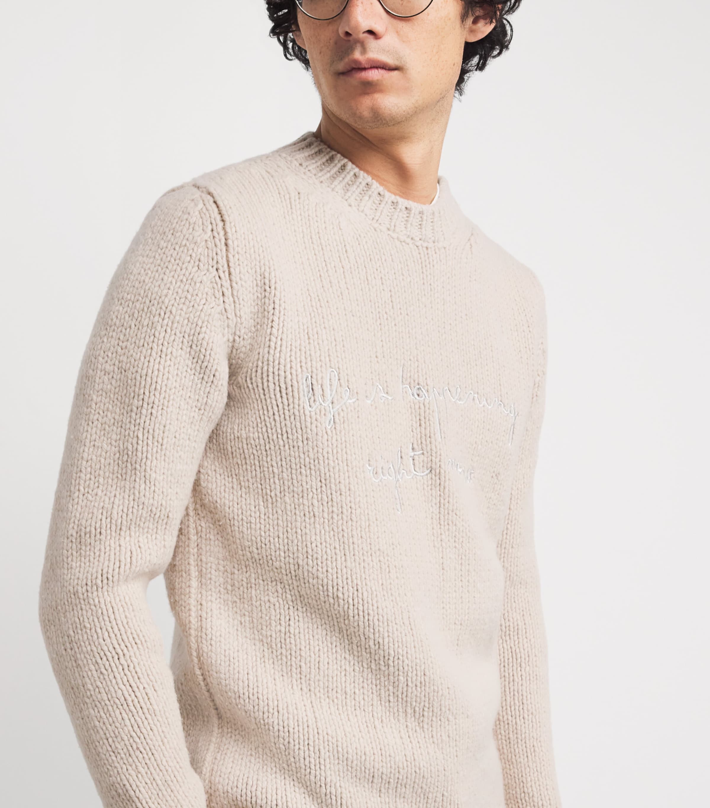Wool Embroidered Sweater SABBIA Image 6