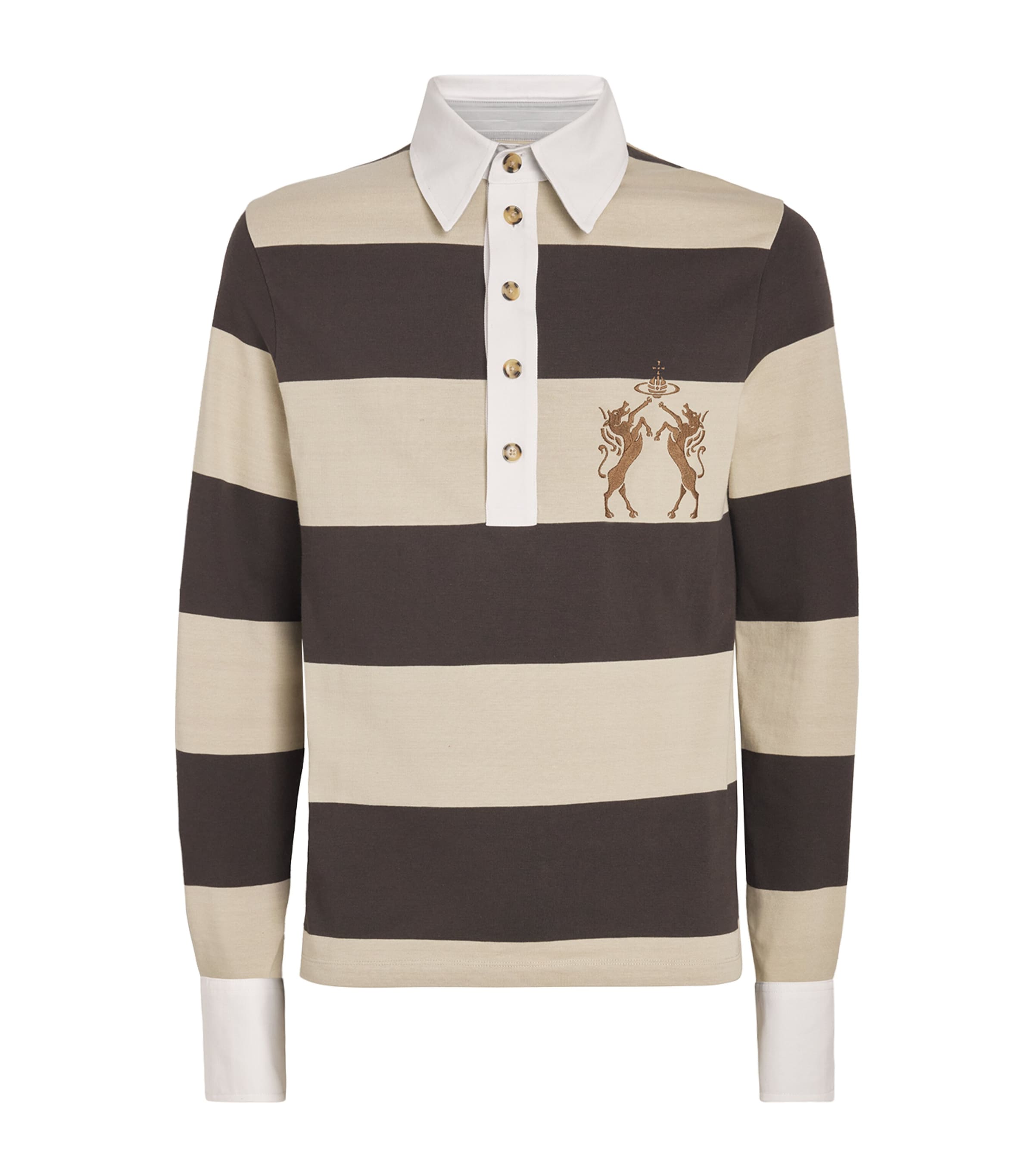 Vivienne Westwood Mens Organic Cotton Stripe Rugby Shirt Image 1